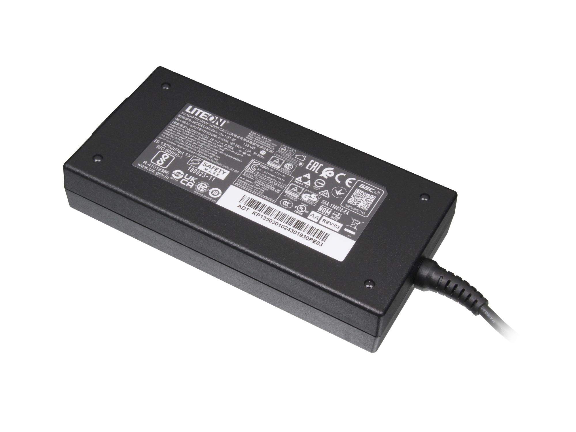 ACER Netzteil 135 Watt - Original für Acer Nitro 5 (AN515-51) Serie