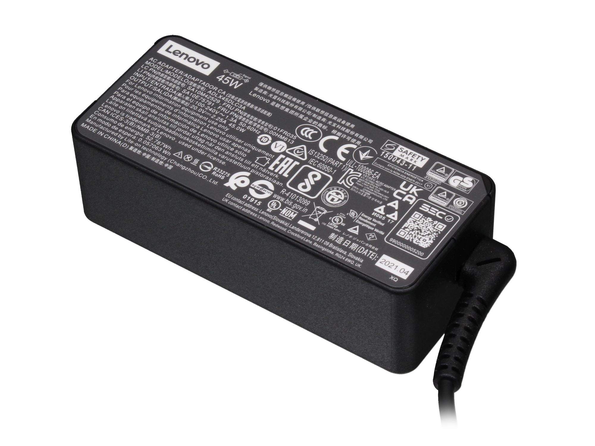 LENOVO 45W,20VDC,2P,WW,LTN