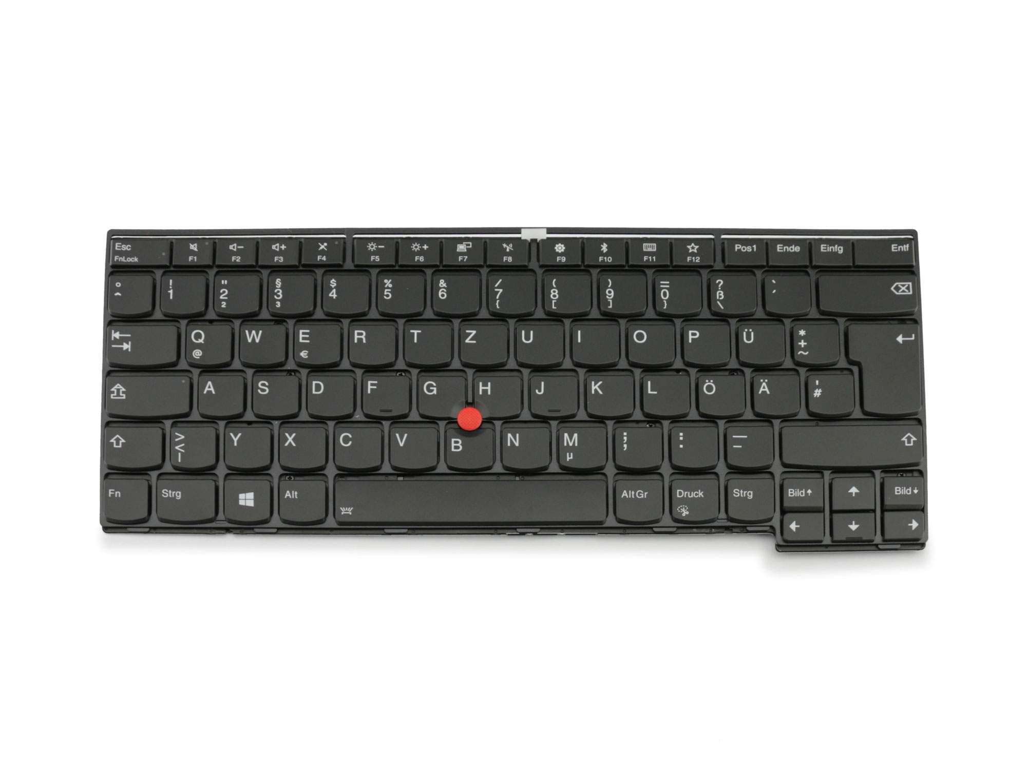 LENOVO Tastatur DE (deutsch) schwarz/schwarz matt mit Backlight Original für Lenovo ThinkPad 13 (20J