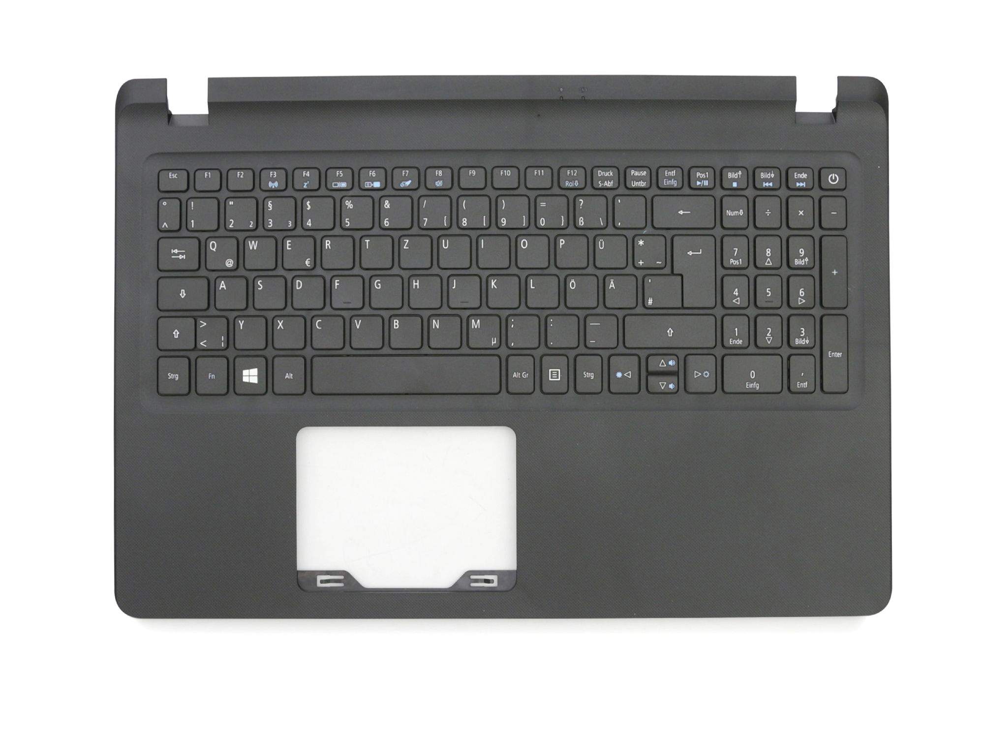 ACER Tastatur inkl. Topcase DE (deutsch) schwarz/schwarz Original für Acer Aspire ES1-572 Serie