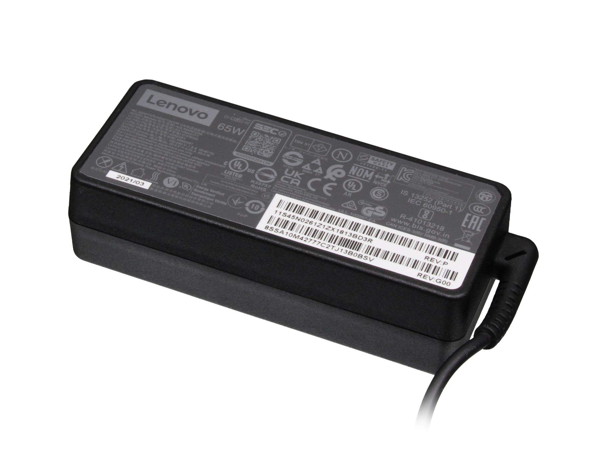 LENOVO TP 65W AC Adapter(slim tip)EU (01FR050)