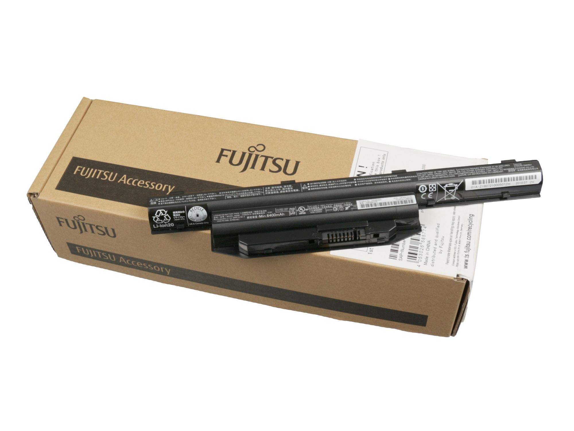 FUJITSU Akku 72Wh Original für Fujitsu LifeBook E744 Serie