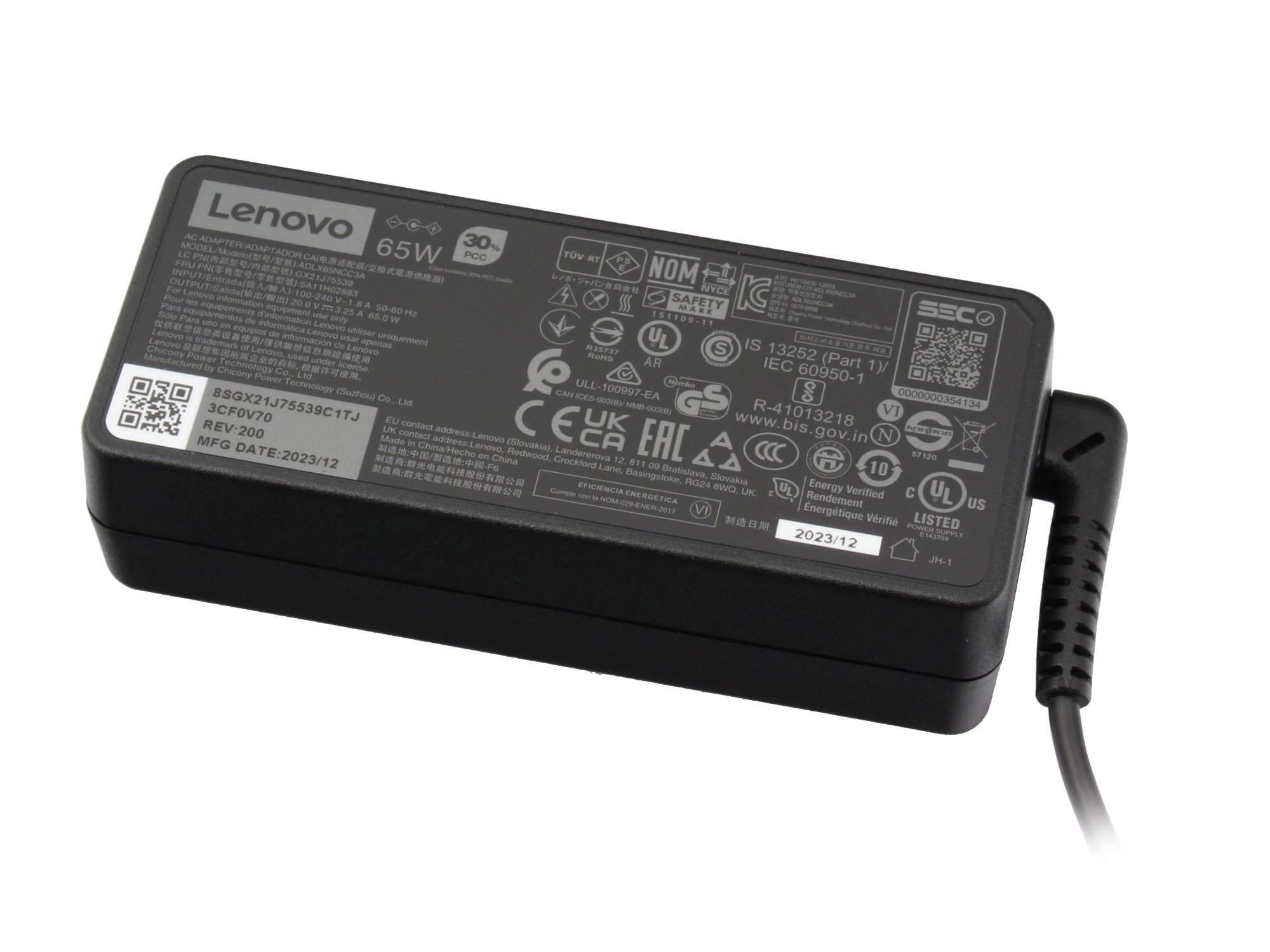 LENOVO Netzteil 65 Watt - Original für Lenovo FLEX-14API (81SS) Serie
