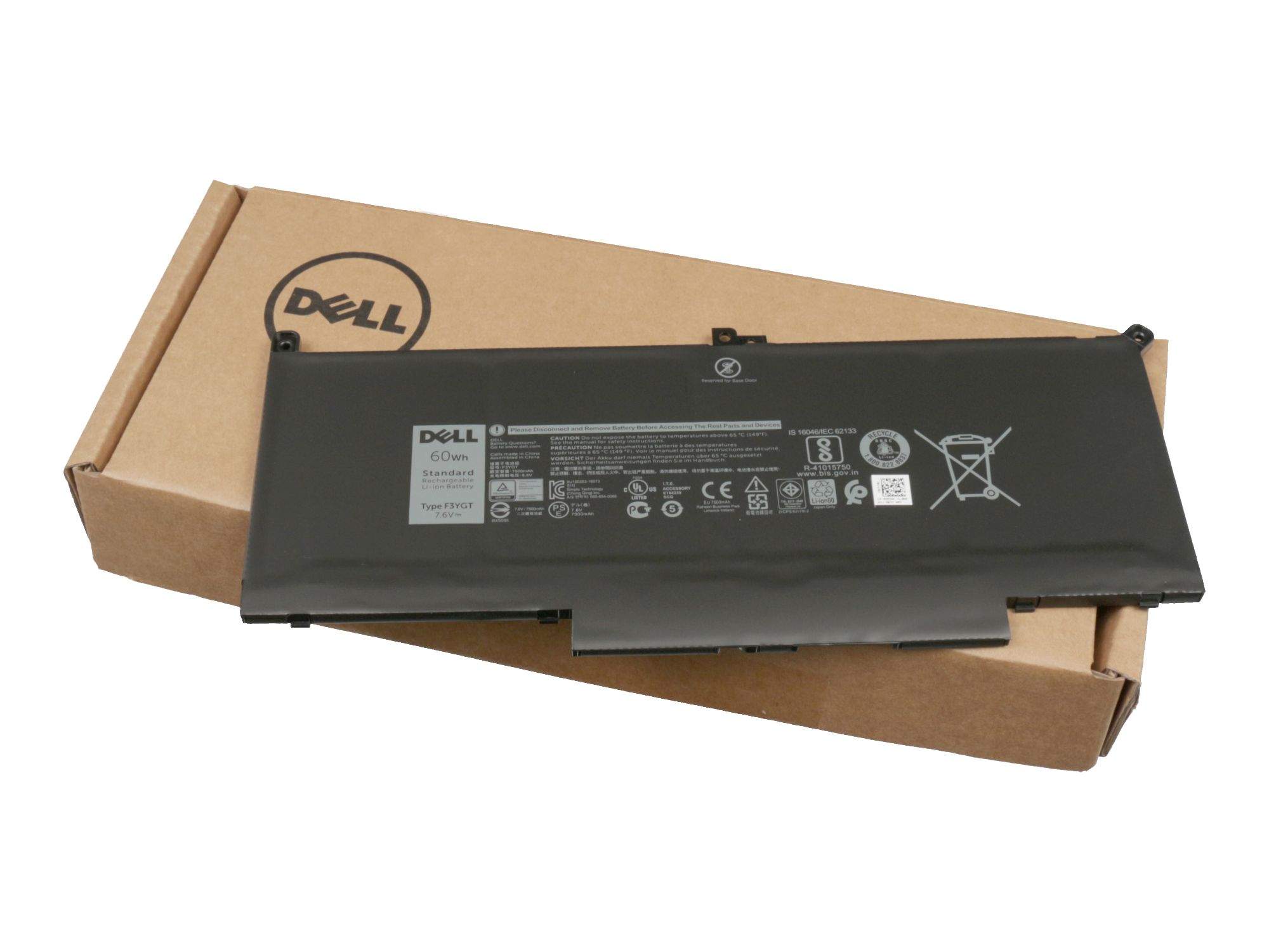 DELL Akku 60Wh Original für Dell Latitude 13 (7380) Serie