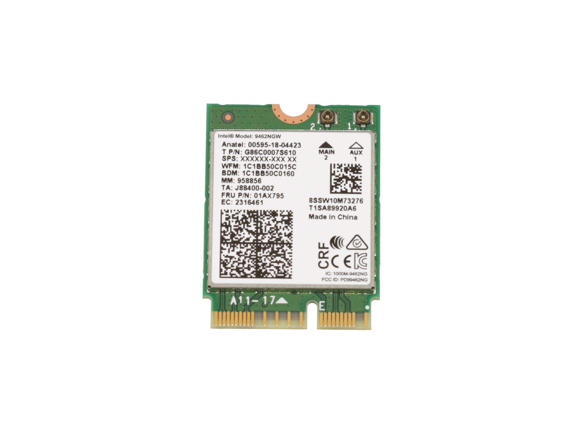 LENOVO J71669-001 WLAN/Blutooth Karte Original