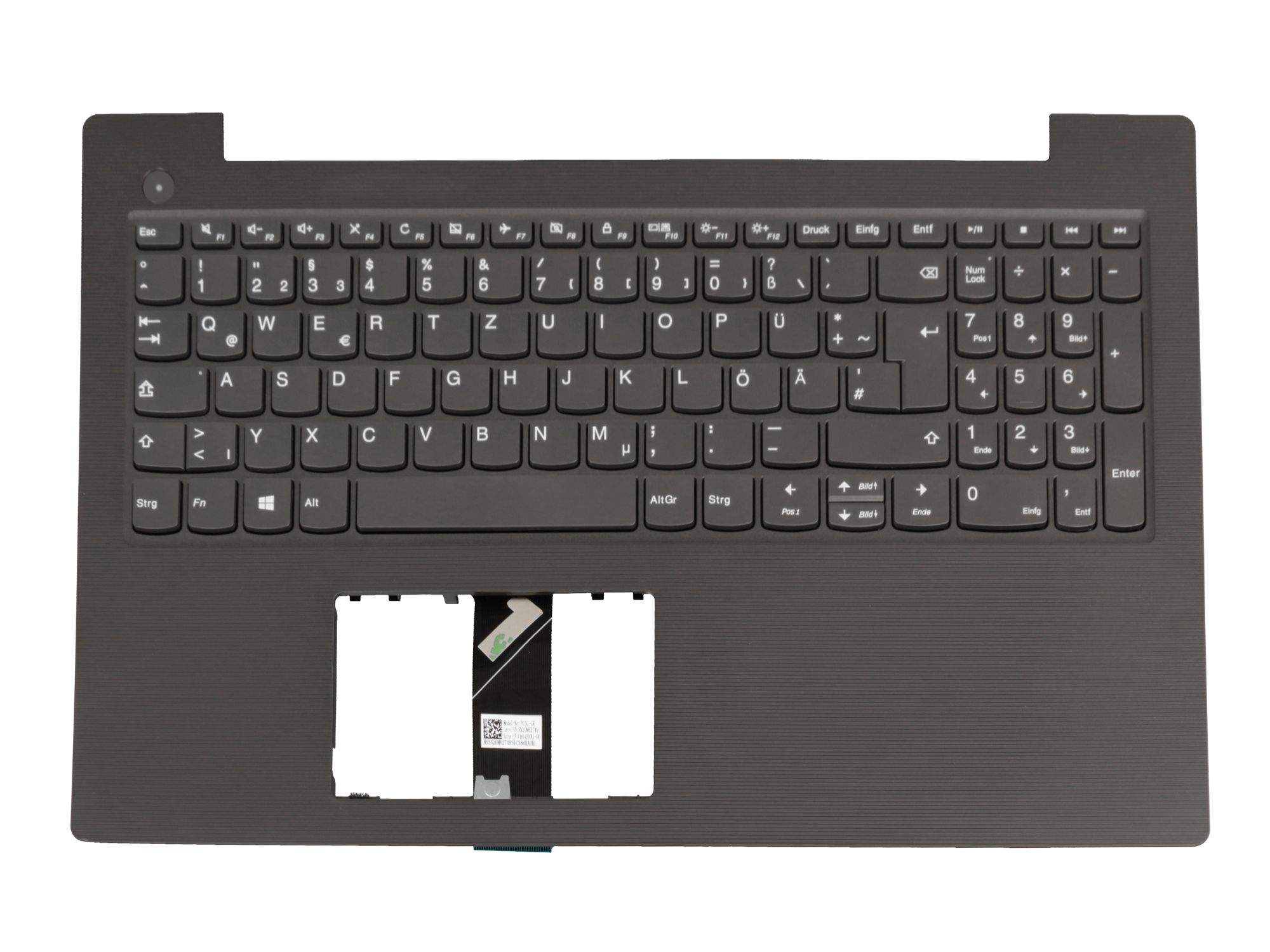 LENOVO Tastatur inkl. Topcase DE (deutsch) grau/grau Original für Lenovo V130-15IKB (81HN) Serie