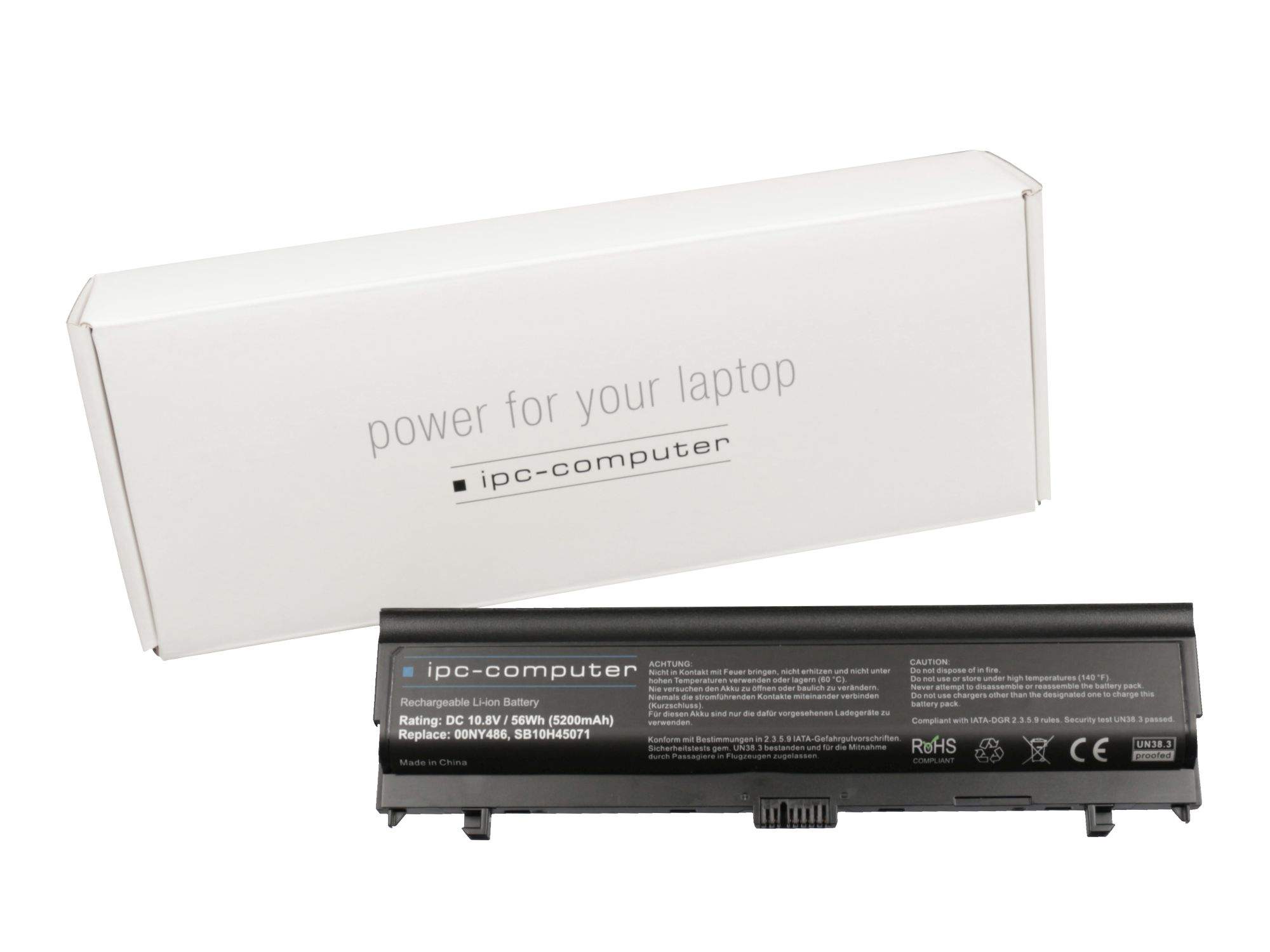 IPC-COMPUTER Lenovo 00NY486 IPC-Computer Akku 56Wh kompatibel