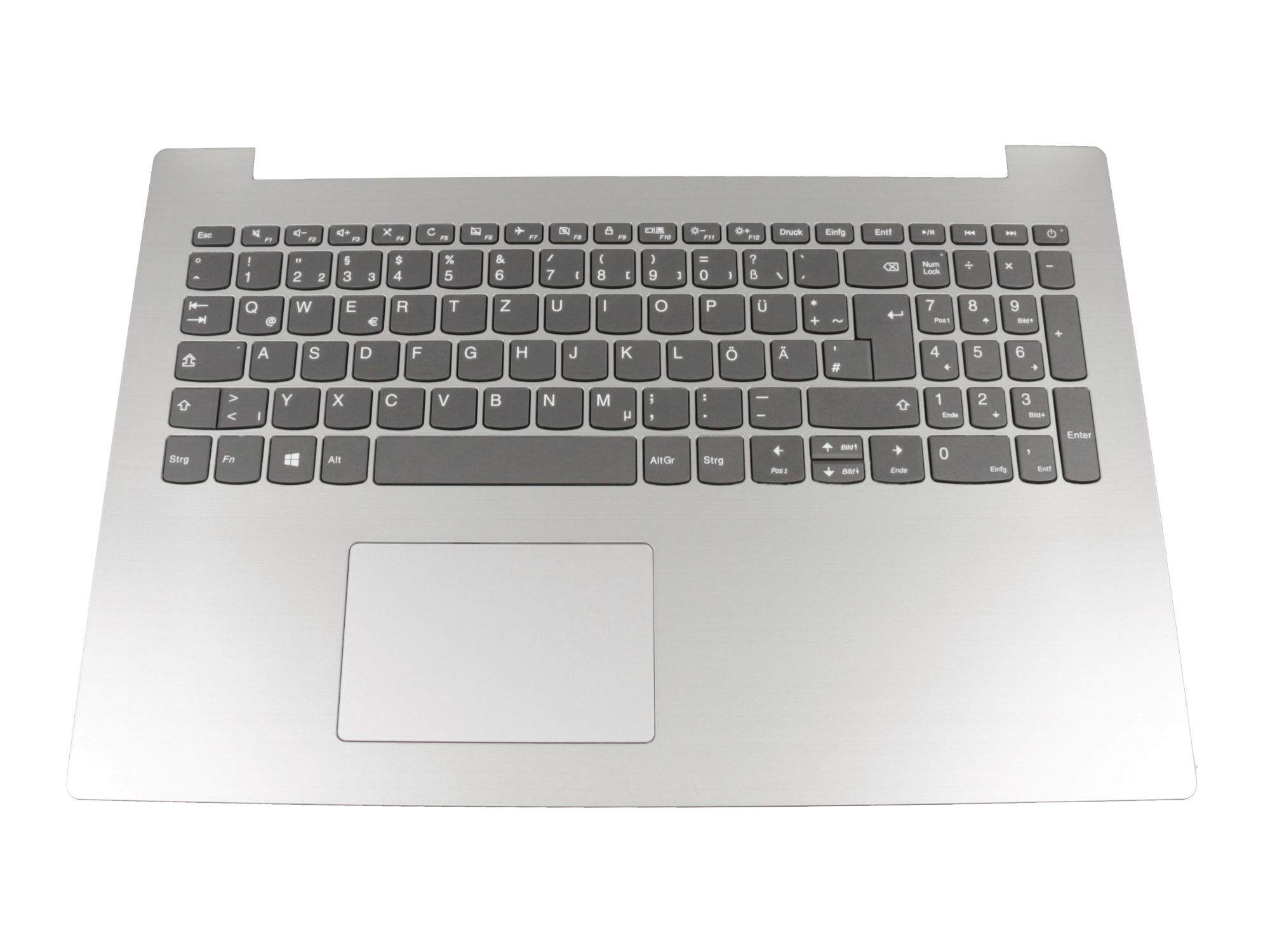 LENOVO Tastatur inkl. Topcase DE (deutsch) grau/silber Original für Lenovo IdeaPad 330-15AST (81D6)