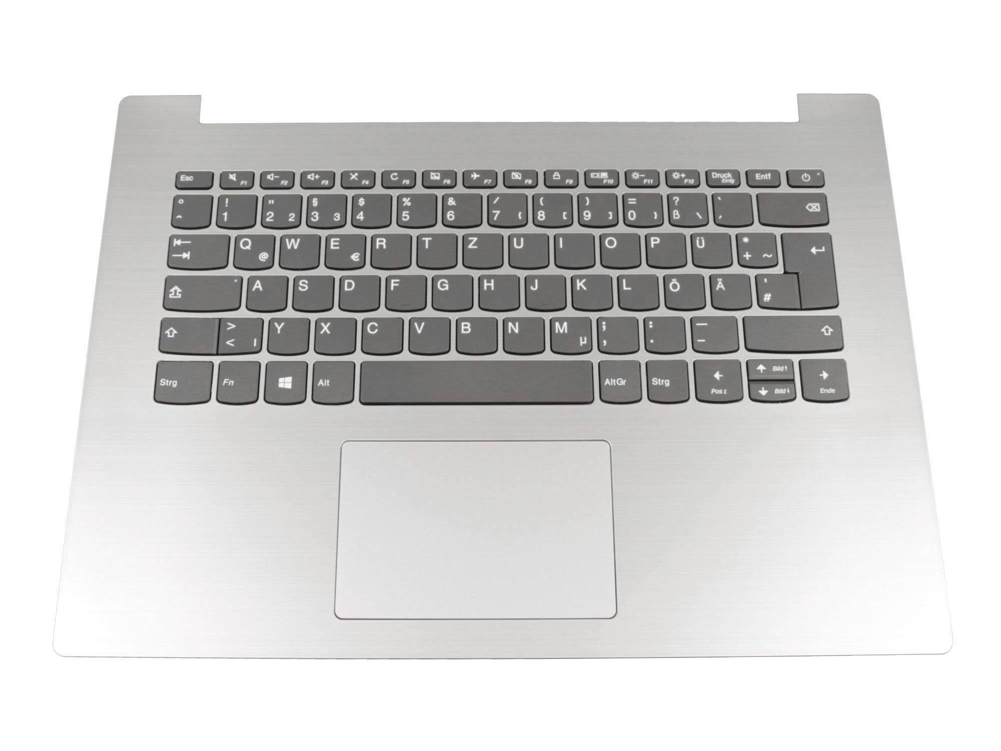 LENOVO Tastatur inkl. Topcase DE (deutsch) grau/silber Original für Lenovo IdeaPad 330-14IGM (81D0)