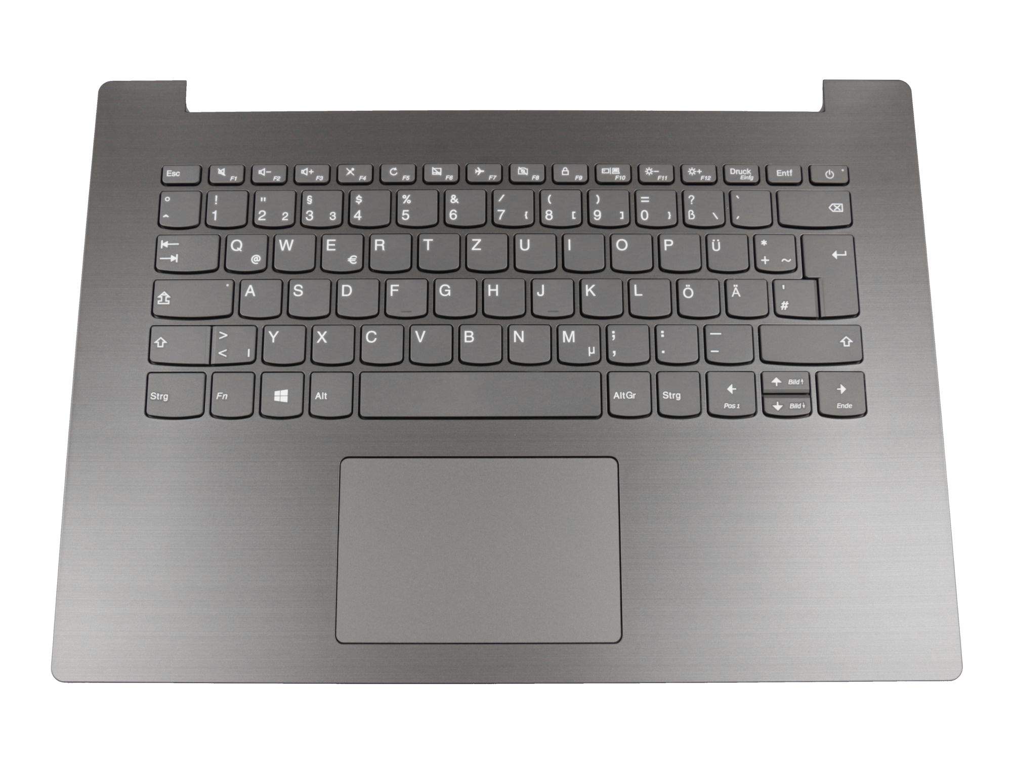 LENOVO Tastatur inkl. Topcase DE (deutsch) grau/grau Original für Lenovo 330-14AST (81D5) Serie