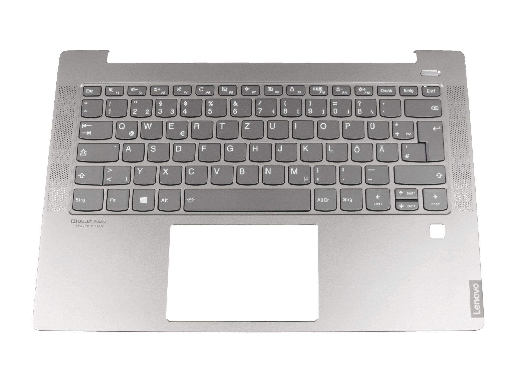 LENOVO 5CB0S17235 Tastatur inkl. Topcase DE (deutsch) grau/grau mit Backlight Original