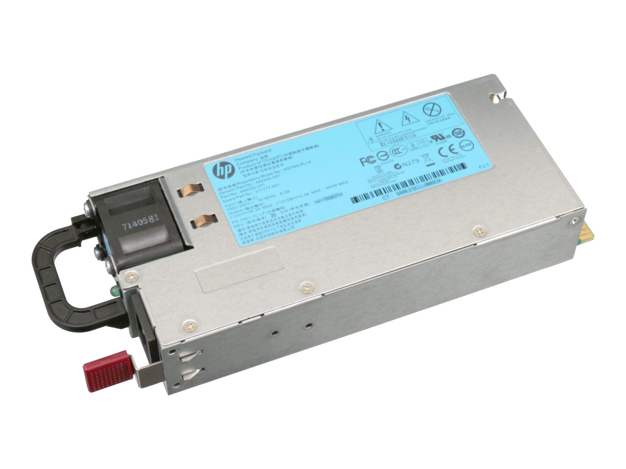 HP 499249-001 HP 460W POWER SUPPLY FOR G6 G7 -  -