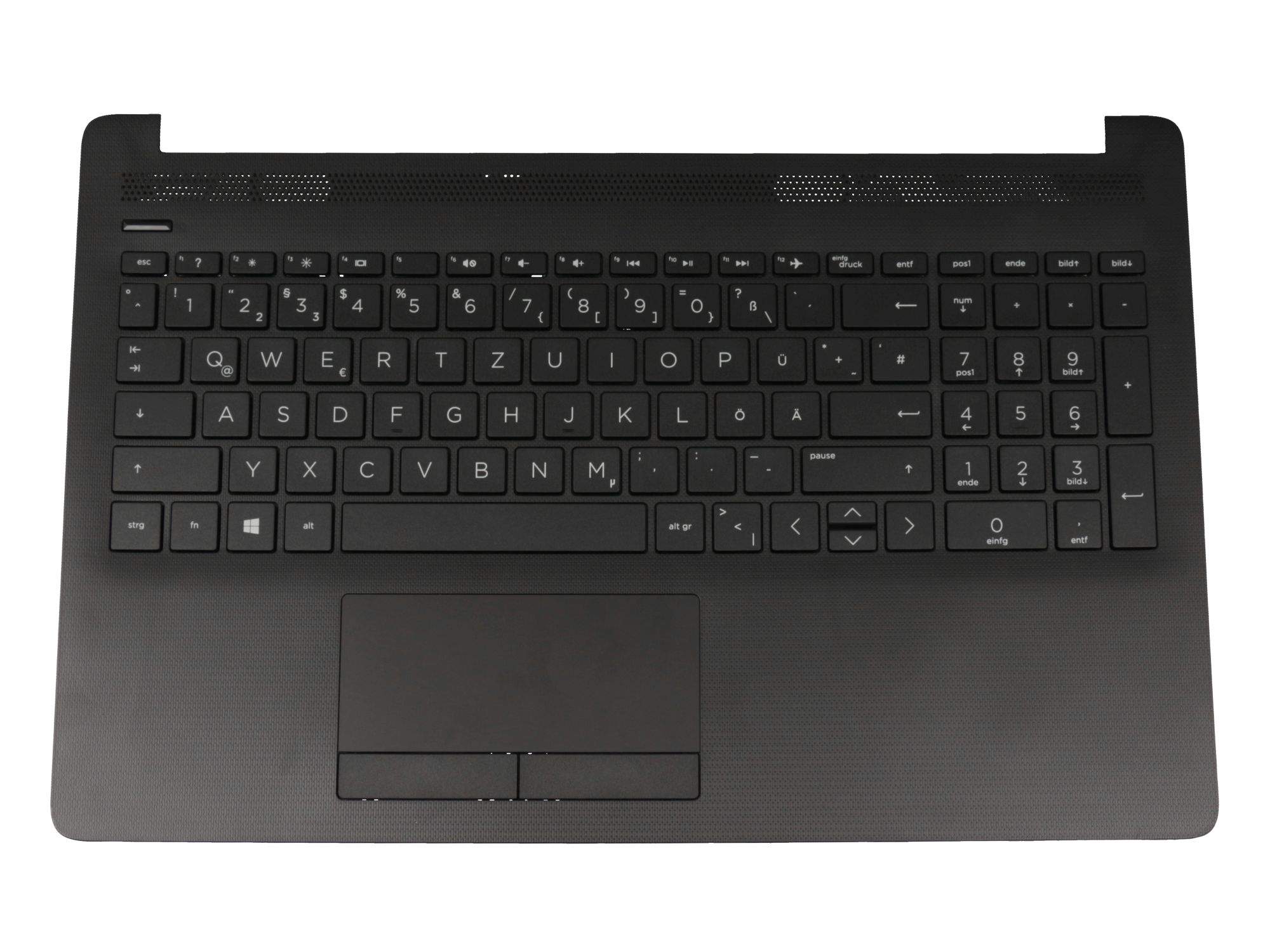 HP Tastatur inkl. Topcase DE (deutsch) schwarz/schwarz Original für HP 15-da2000 Serie