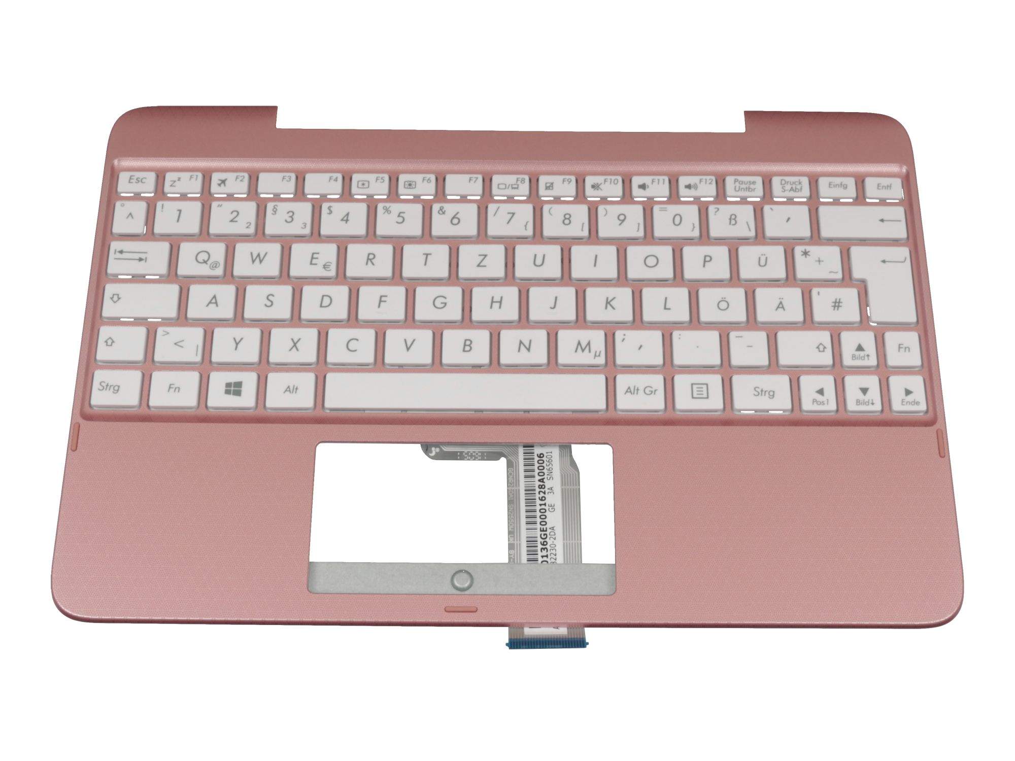 ASUS 1KAHZZG002N Tastatur inkl. Topcase DE (deutsch) weiß/rosé Original