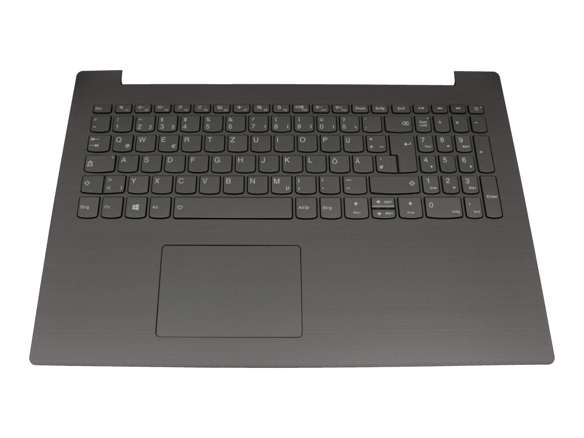 LENOVO Tastatur inkl. Topcase DE (deutsch) grau/grau mit Backlight Original für Lenovo IdeaPad 330-1