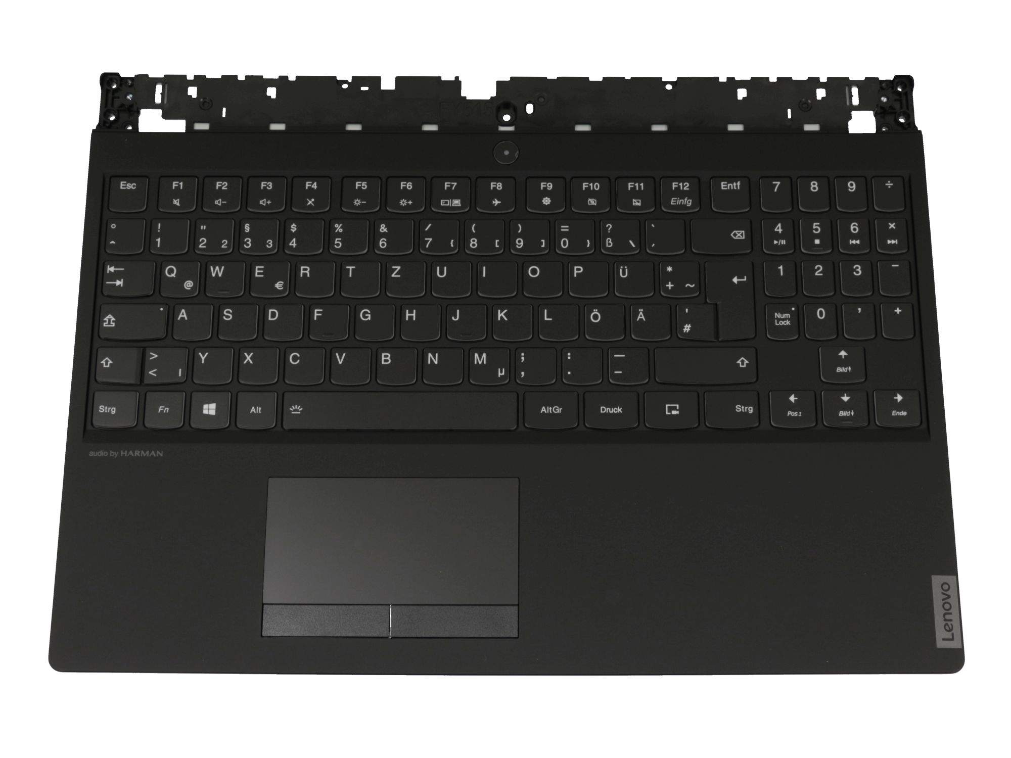 LENOVO 5CB0U42715 Tastatur inkl. Topcase DE (deutsch) schwarz/schwarz mit Backlight Original