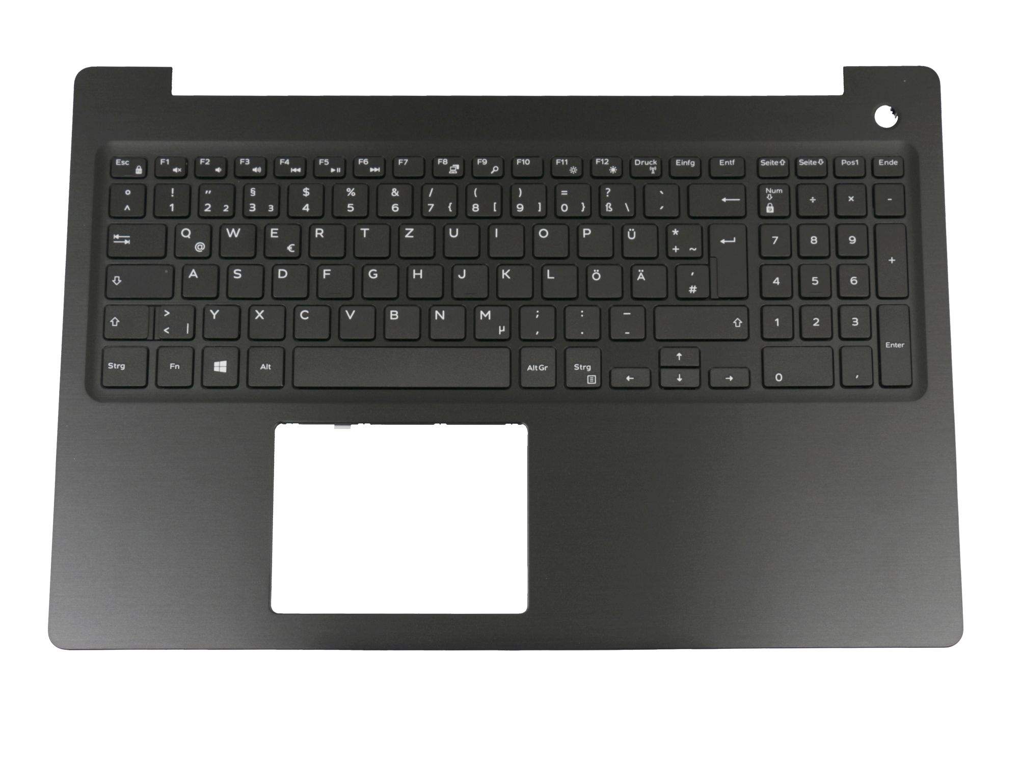 DELL Tastatur inkl. Topcase DE (deutsch) schwarz/schwarz für Dell Inspiron 15 (5575) Serie