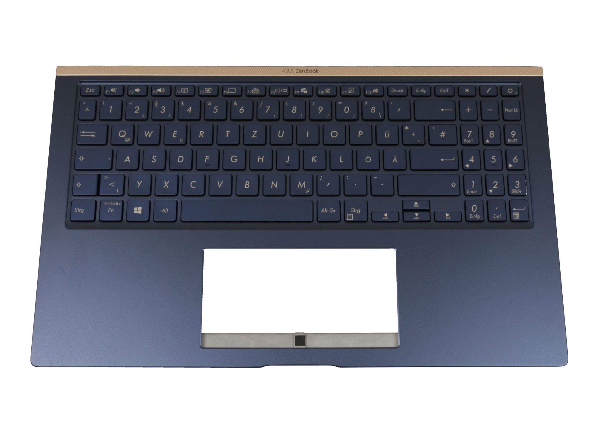 ASUS 90NB0NK1-R31GE0 Tastatur inkl. Topcase DE (deutsch) blau/blau mit Backlight Original