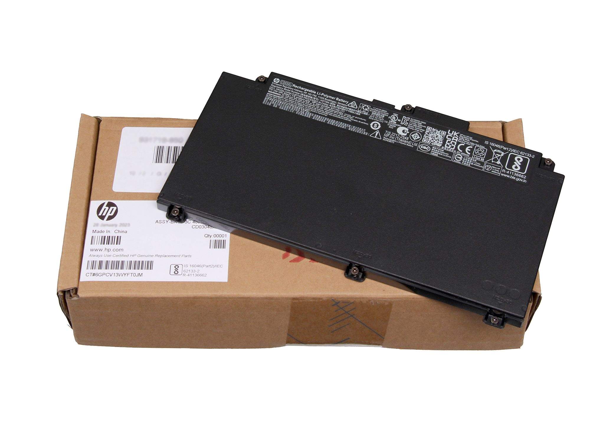 HP Battery 3 Cell 4.21Ah 48Wh