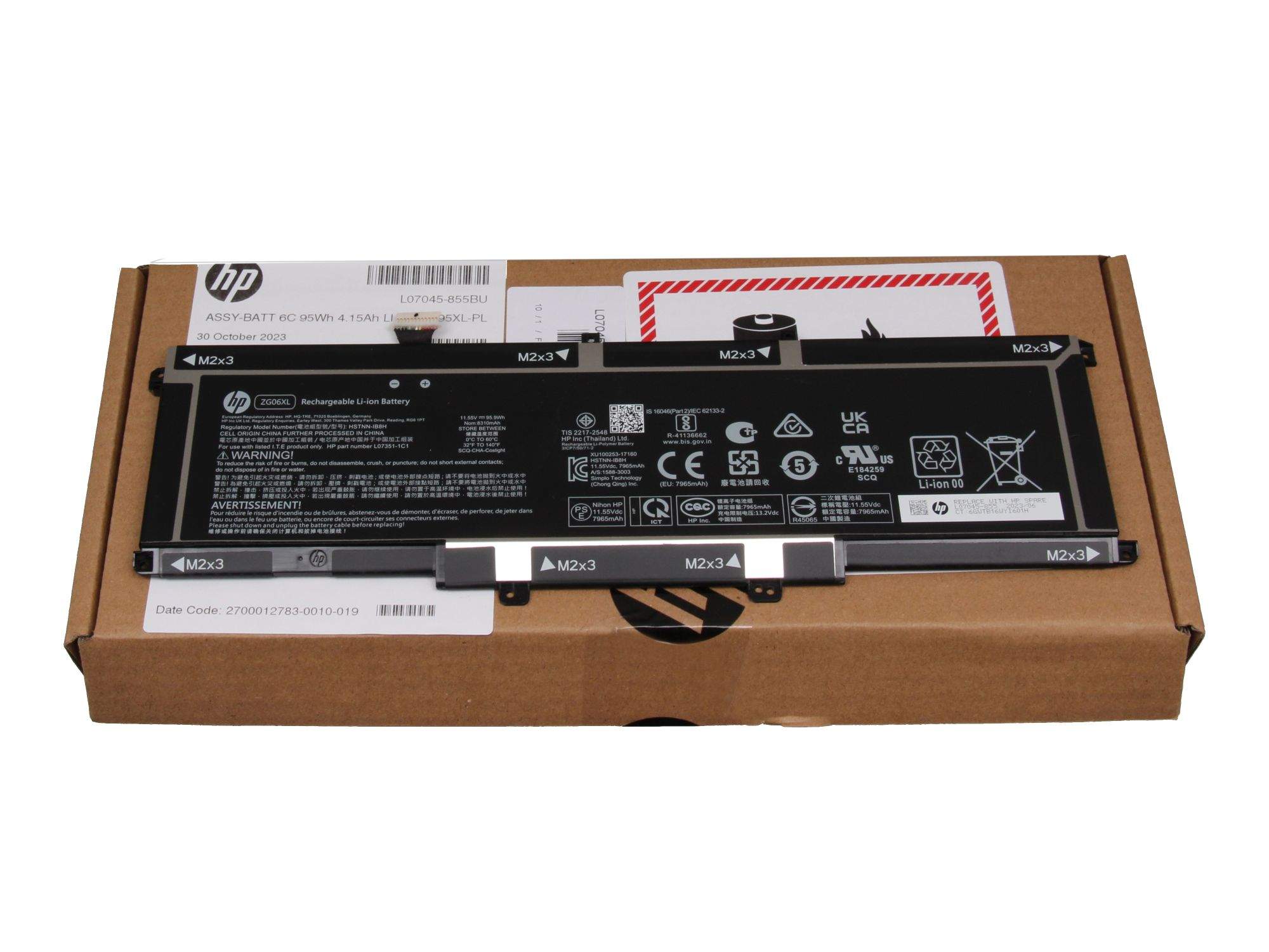 HP L07045-855 Akku 95,9Wh Original