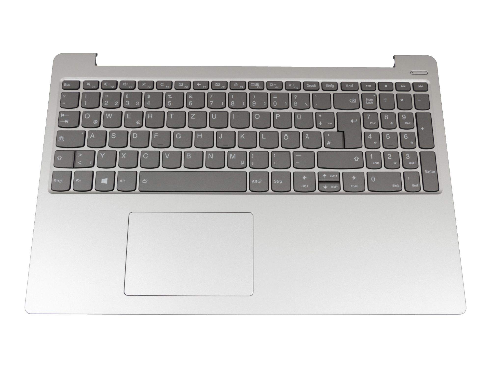 LENOVO Tastatur inkl. Topcase DE (deutsch) grau/silber mit Backlight Original für Lenovo IdeaPad 330