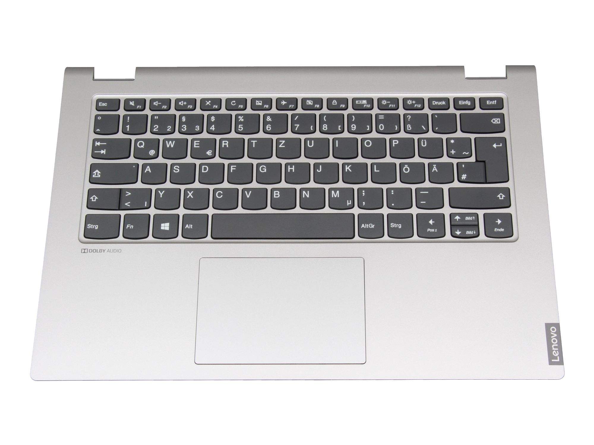 LENOVO Tastatur inkl. Topcase DE (deutsch) grau/silber Original für Lenovo IdeaPad C340-14API (81N6)