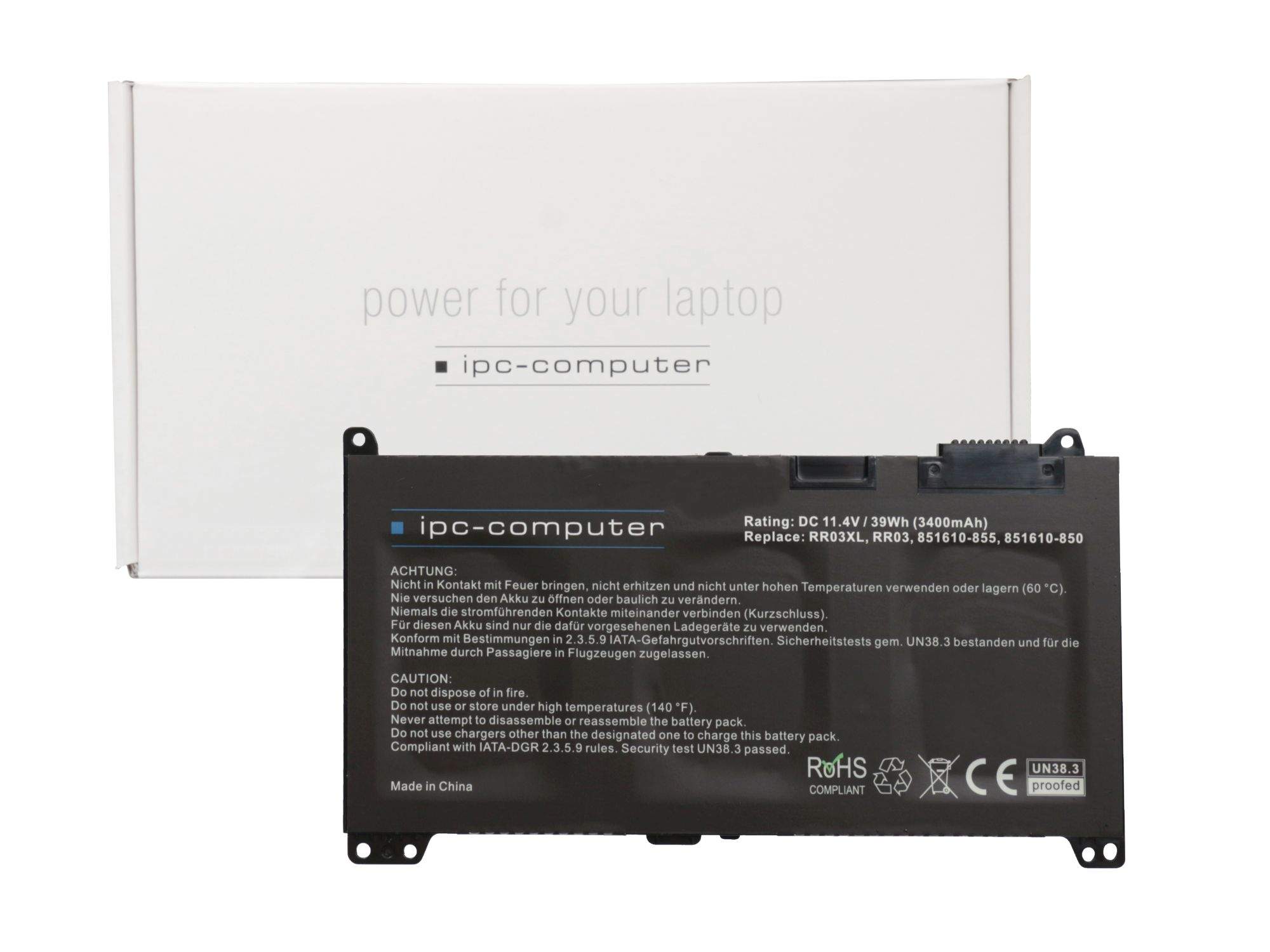HP IPC-Computer Akku 39Wh für HP ProBook 430 G5 Serie