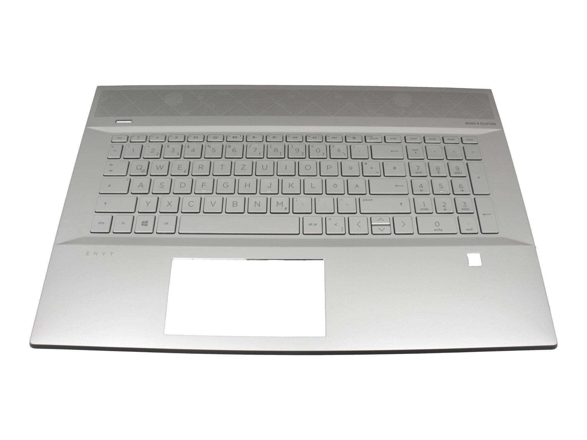 HP Tastatur inkl. Topcase DE (deutsch) silber/silber mit Backlight Original für HP Envy 17-ce0000 Se