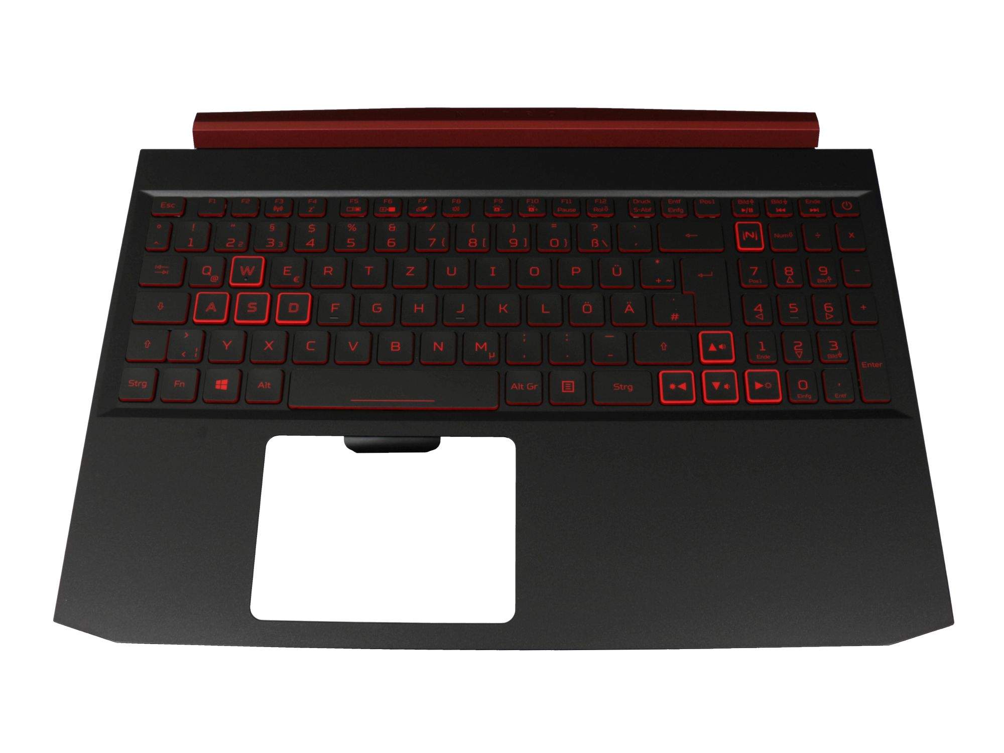 ACER WK2023 Tastatur inkl. Topcase DE (deutsch) schwarz/schwarz mit Backlight Original