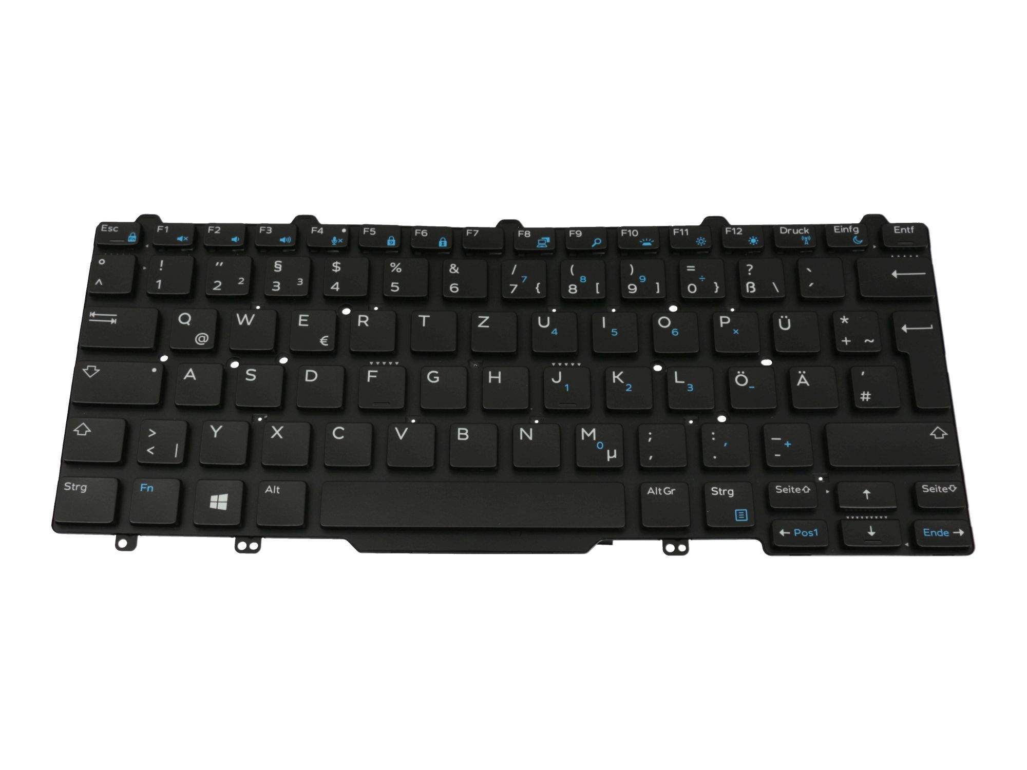 DELL PK1316R1A11 Tastatur DE (deutsch) schwarz/schwarz matt mit Backlight Original