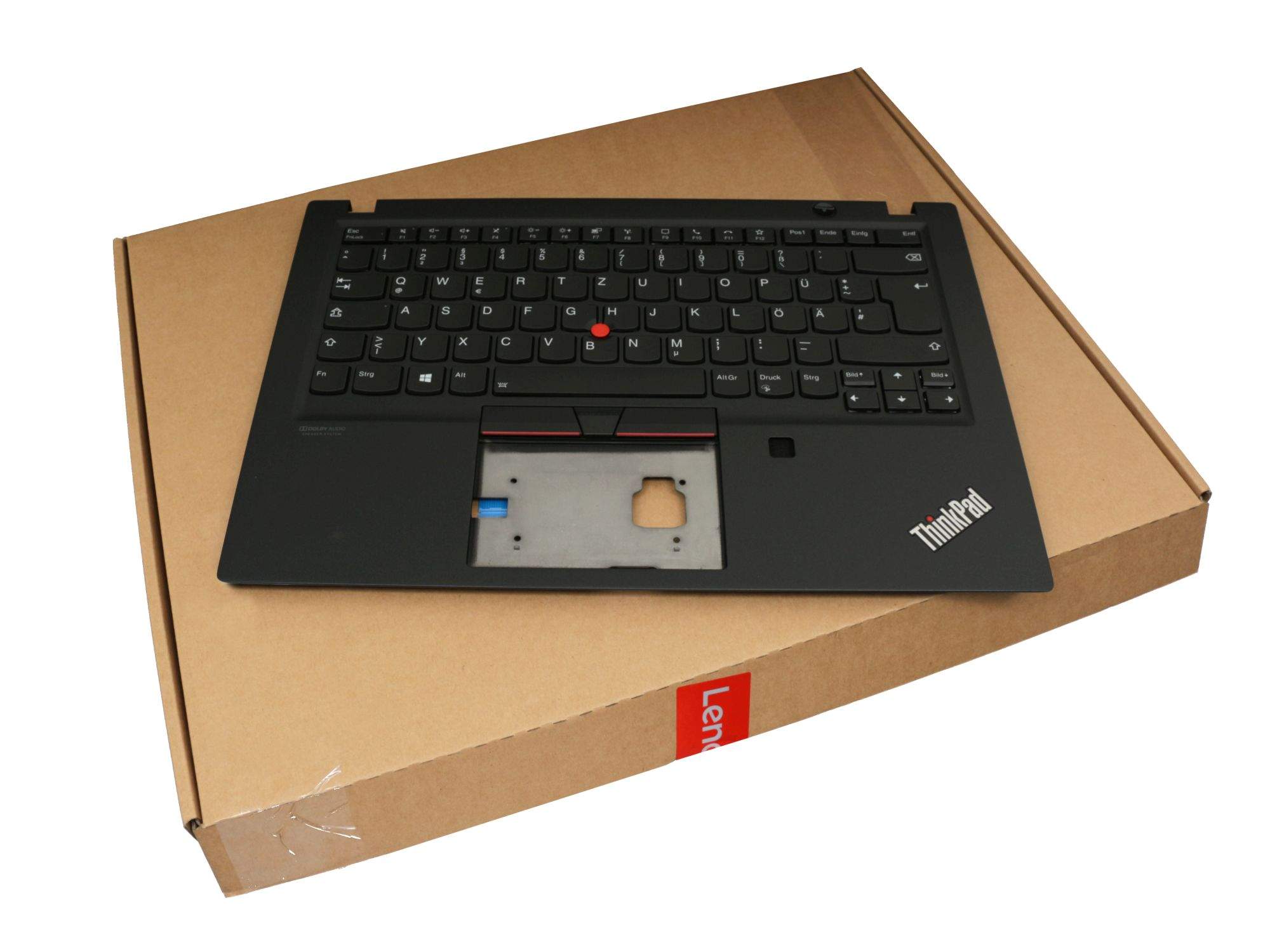 LENOVO Tastatur inkl. Topcase DE (deutsch) schwarz/schwarz mit Mouse-Stick Original für Lenovo Think