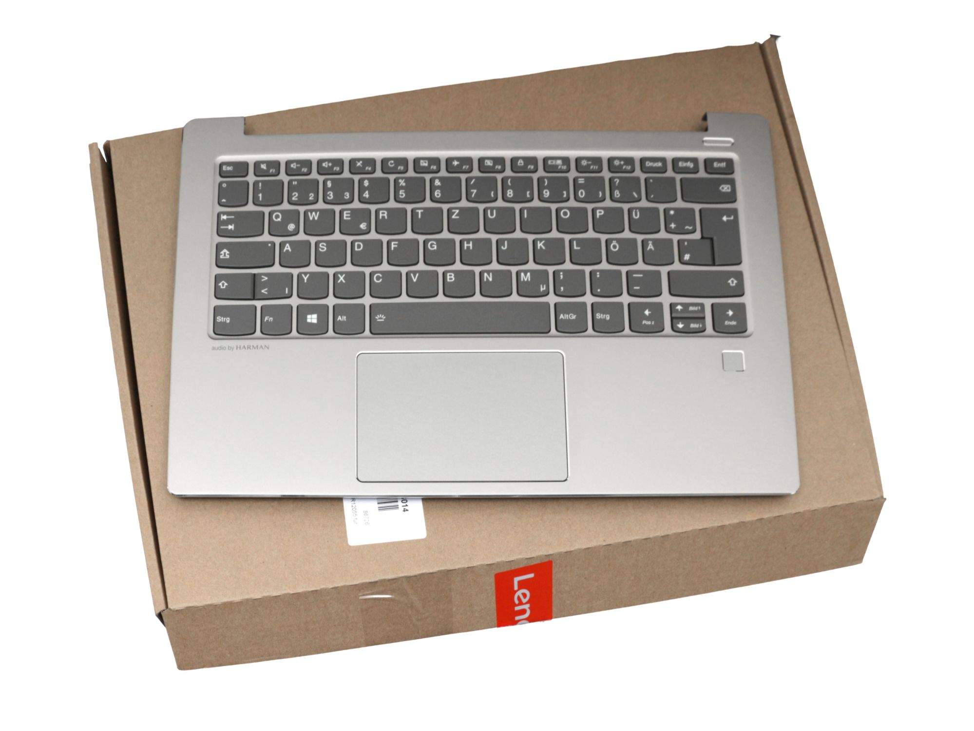 LENOVO 5CB0R12055 Tastatur inkl. Topcase DE (deutsch) grau/silber mit Backlight Original