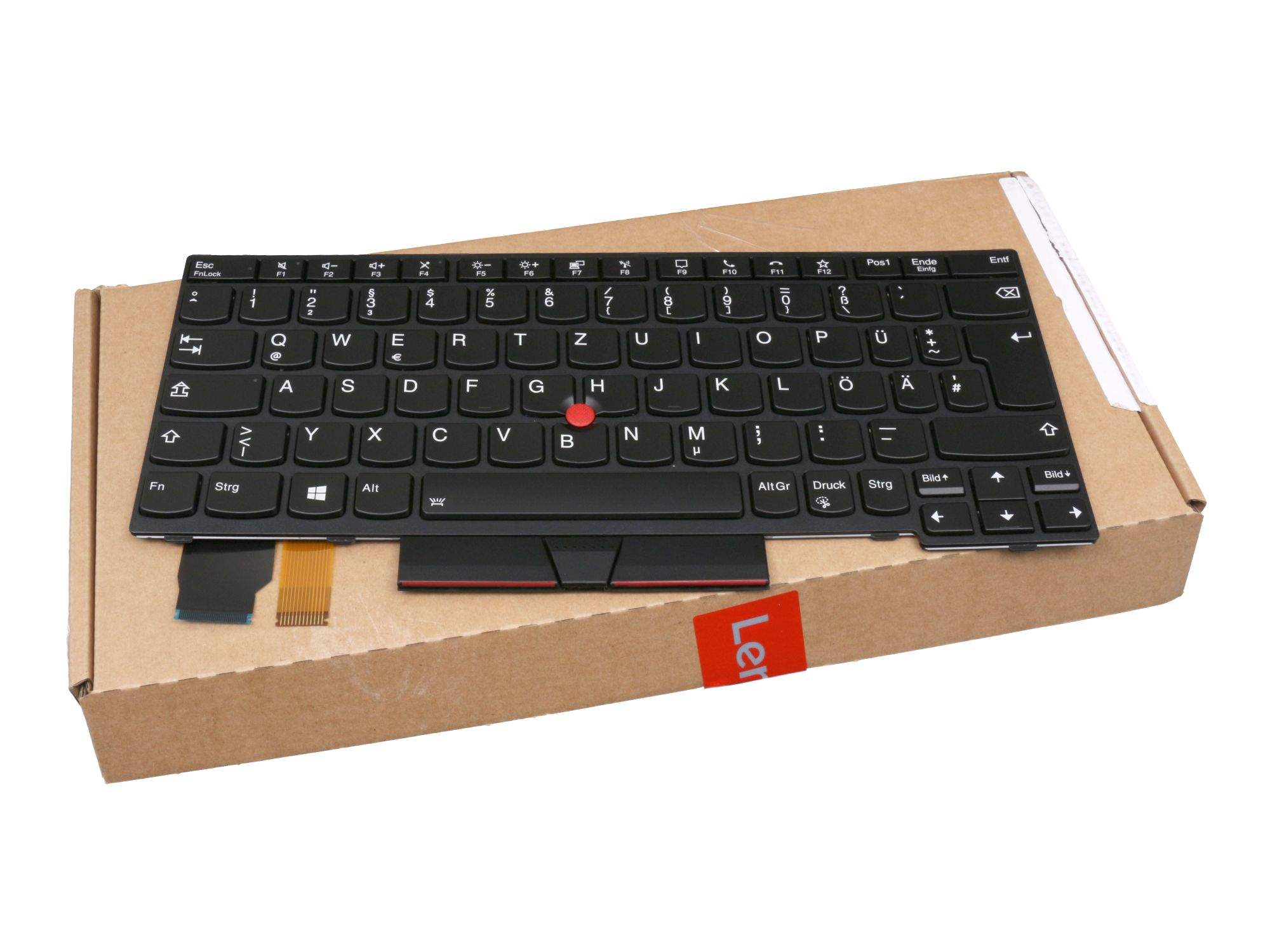 LENOVO 08H0008 Tastatur DE (deutsch) schwarz/schwarz mit Backlight und Mouse-Stick Original