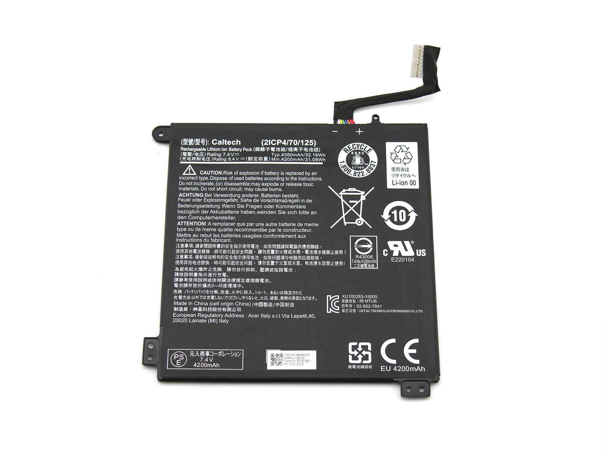 ACER ACER BATTERY POL 2C 4350MAH MAIN