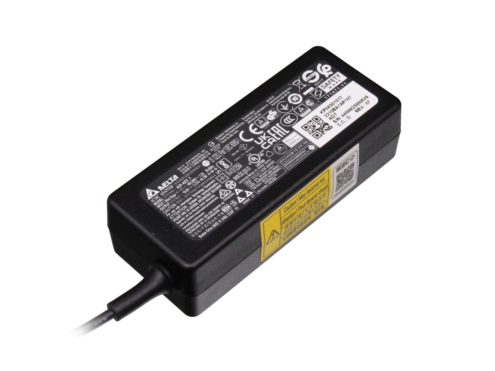 ACER Netzteil 45 Watt schwarz - Original für Acer Enduro (EUN314-51W) Serie