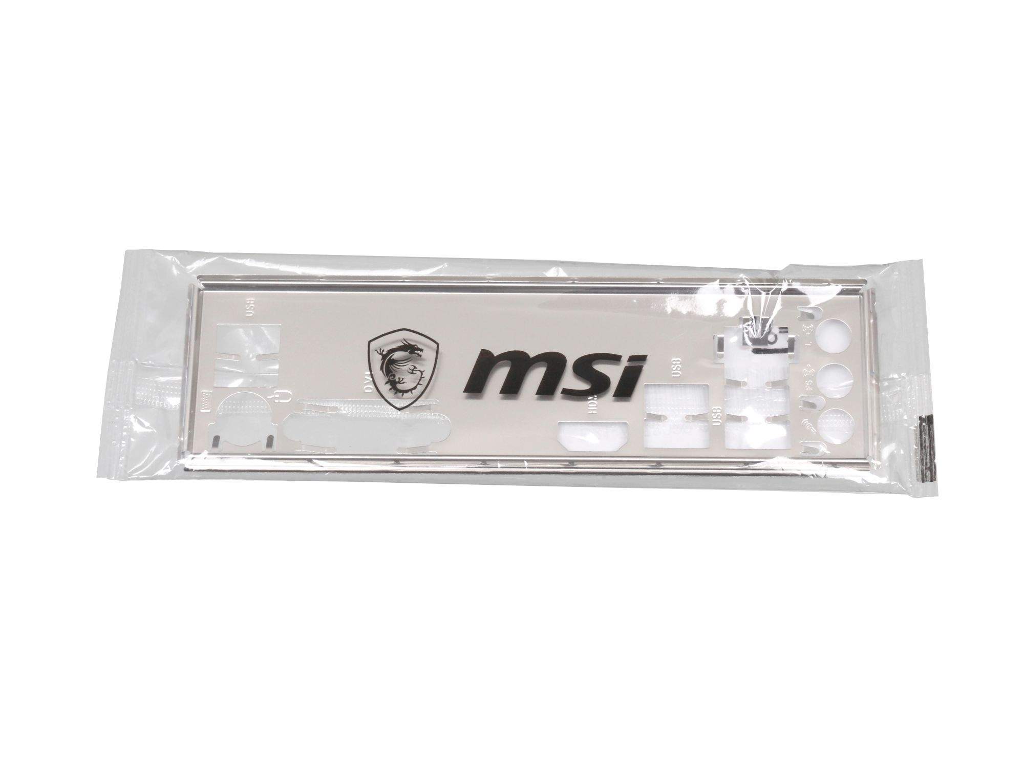 MSI I/O Blende schwarz für MSI B460M-A Pro