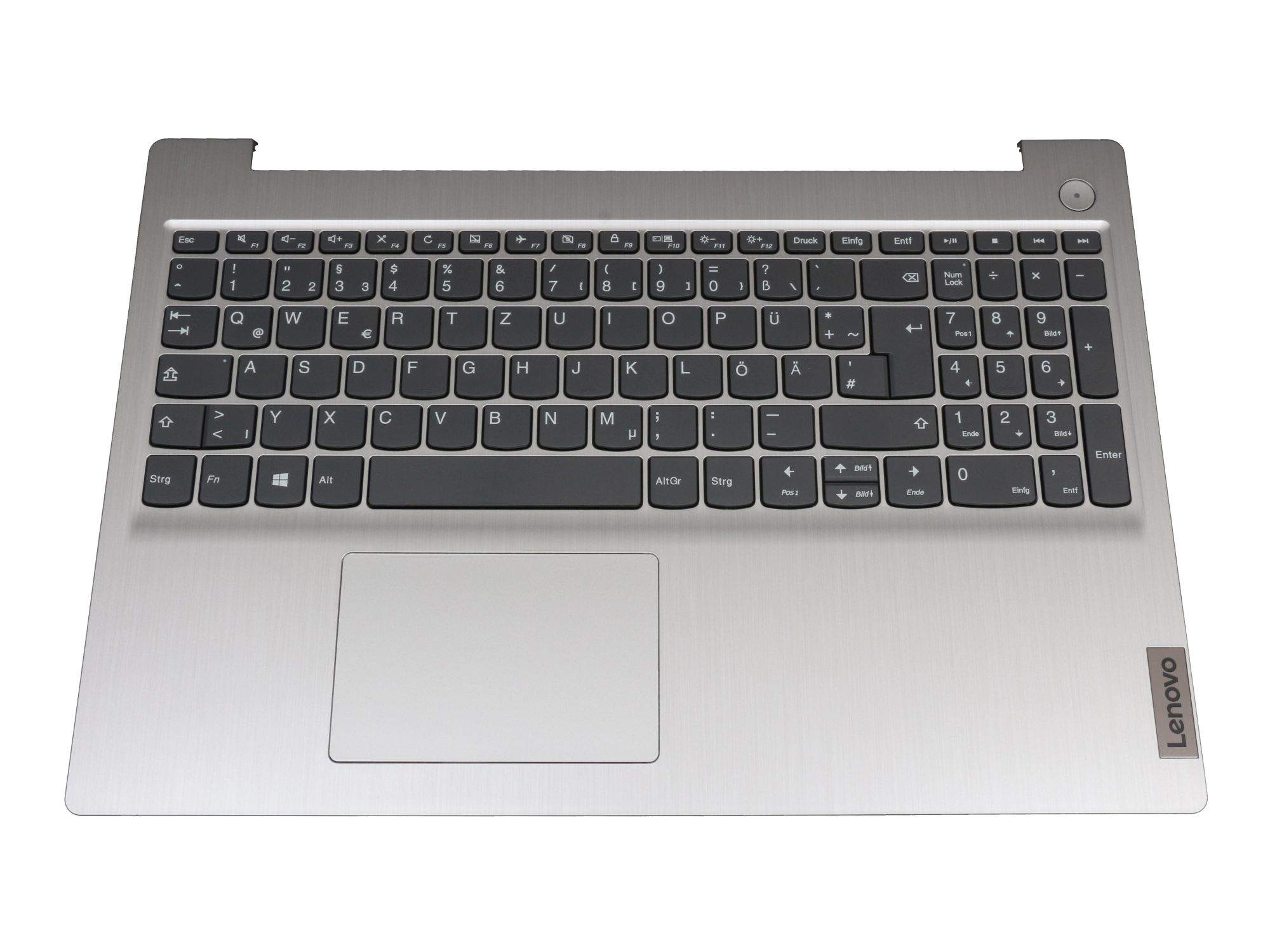 LENOVO Tastatur inkl. Topcase DE (deutsch) grau/silber für Lenovo IdeaPad 3-15ARE05 (81W4) Serie