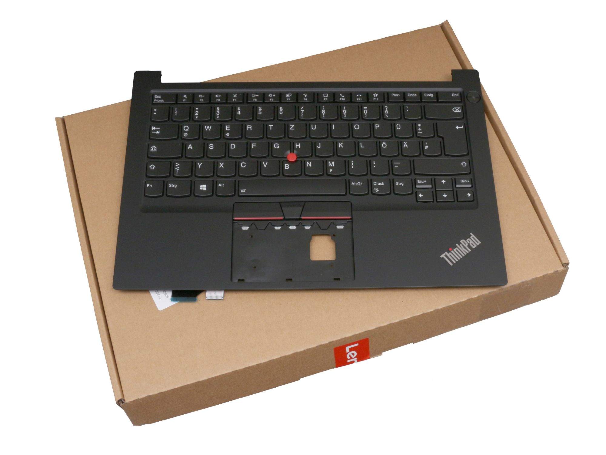 LENOVO Tastatur inkl. Topcase DE (deutsch) schwarz/schwarz mit Backlight und Mouse-Stick für Lenovo