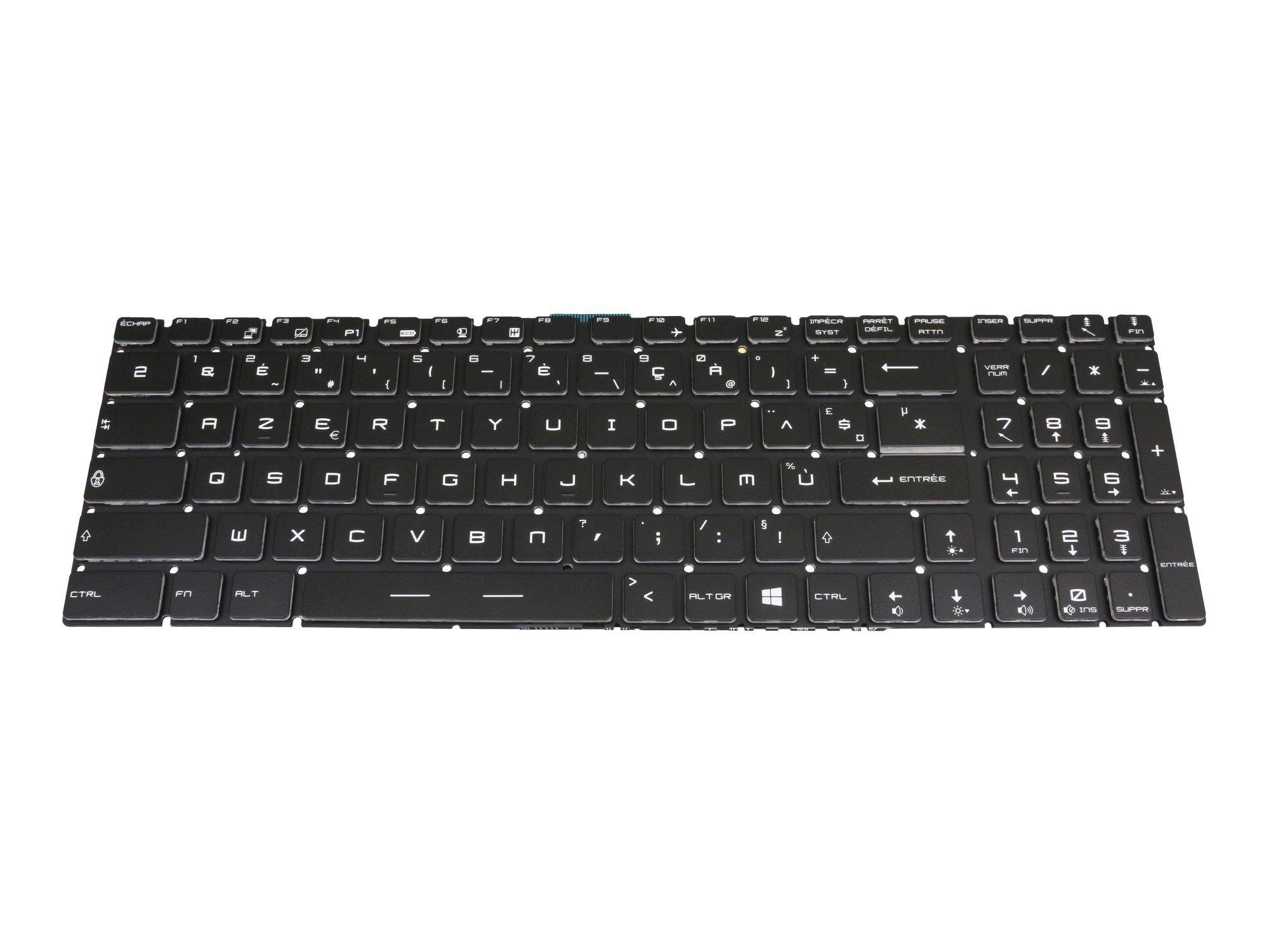 MSI Tastatur FR (französisch) schwarz/schwarz für MSI GE73VR 7RF (MS-17C1) Serie