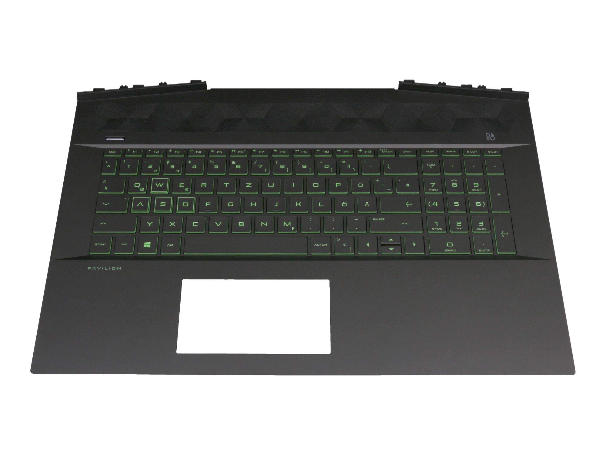 HP TOP COVER ACG W KB BL GR