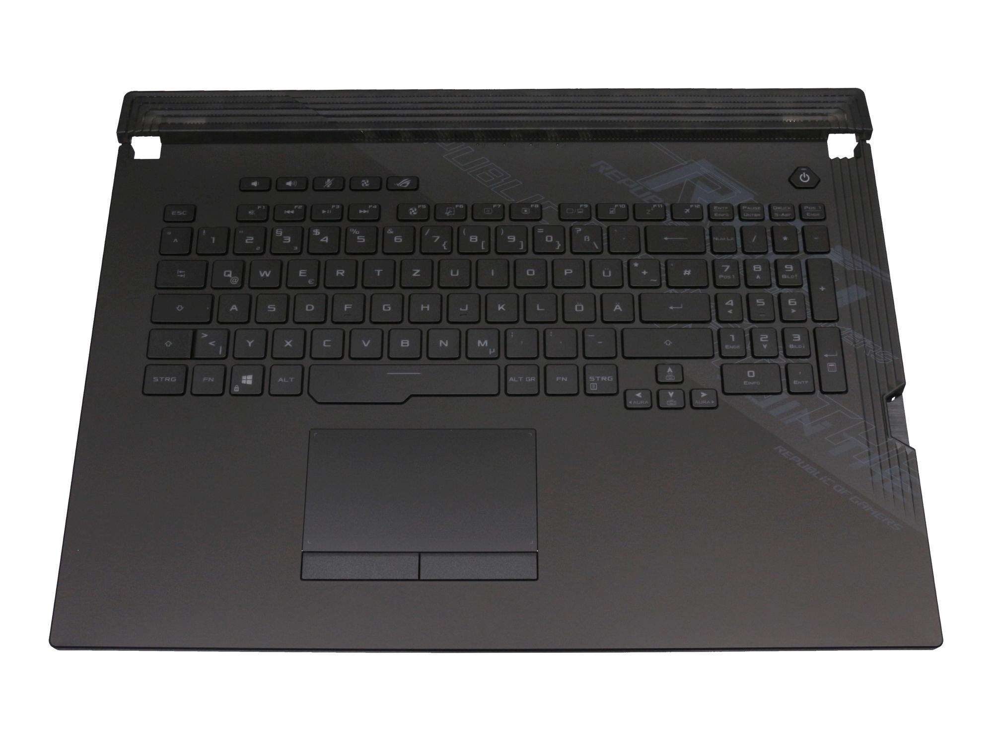 ASUS 90NR0431-R31GE0 Tastatur inkl. Topcase DE (deutsch) schwarz/schwarz mit Backlight