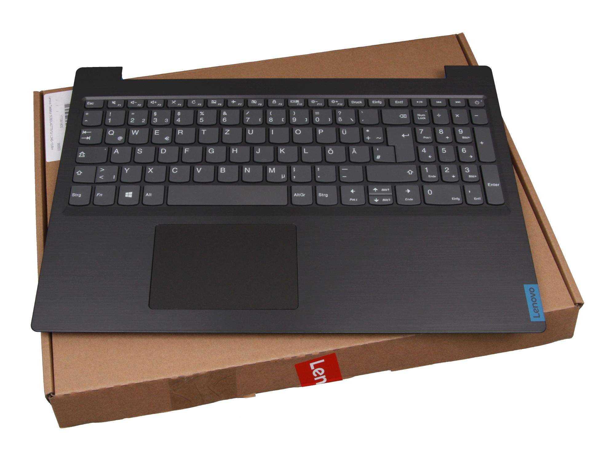 LENOVO Tastatur inkl. Topcase DE (deutsch) grau/grau für Lenovo IdeaPad L340-15IRH (81LK) Serie