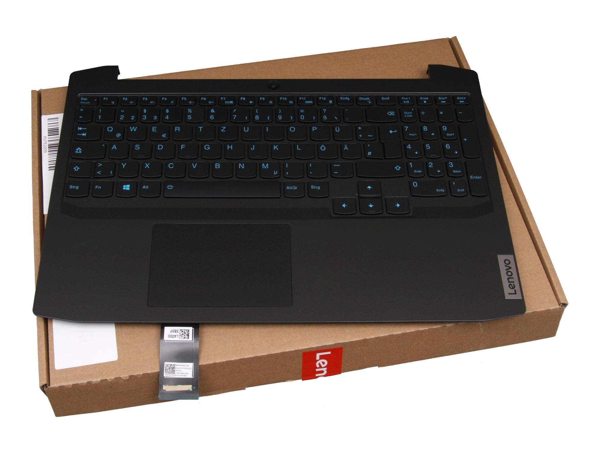 LENOVO Tastatur inkl. Topcase DE (deutsch) schwarz/schwarz mit Backlight für Lenovo IdeaPad Gaming 3