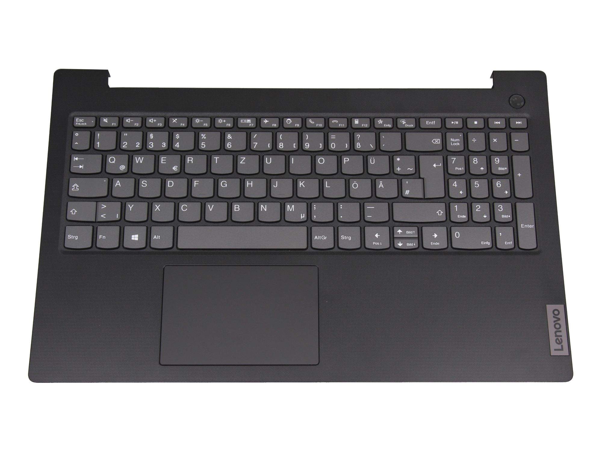 LENOVO Tastatur inkl. Topcase DE (deutsch) grau/schwarz für Lenovo V15 G2-ITL (82KB)