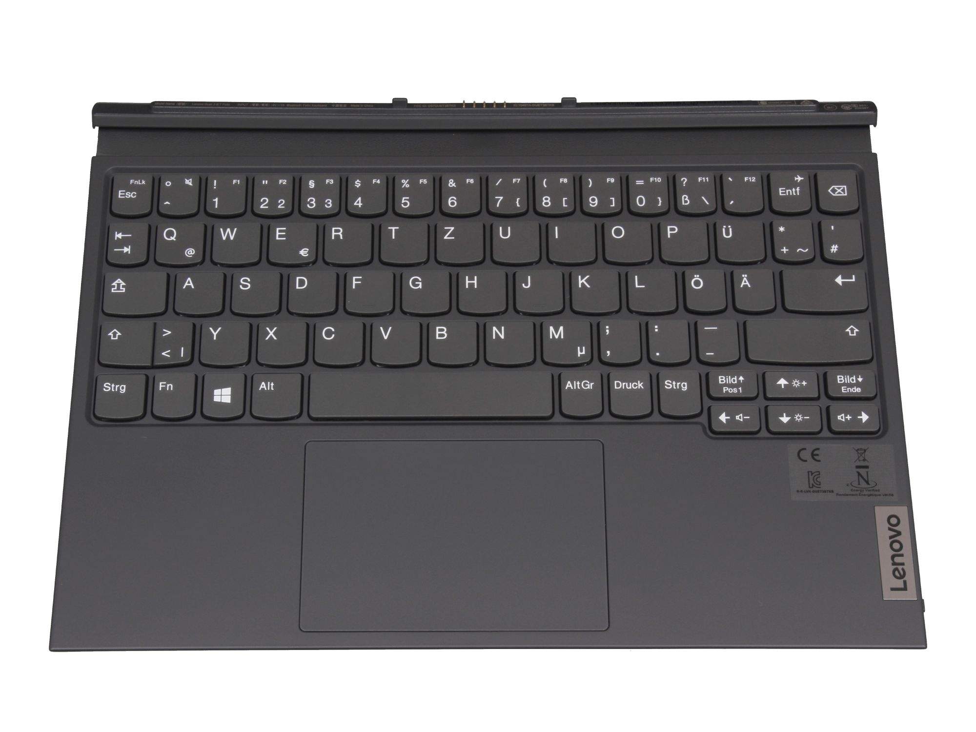 LENOVO Tastatur inkl. Topcase DE (deutsch) für Lenovo IdeaPad Duet 3 10IGL5 (82AT) Serie