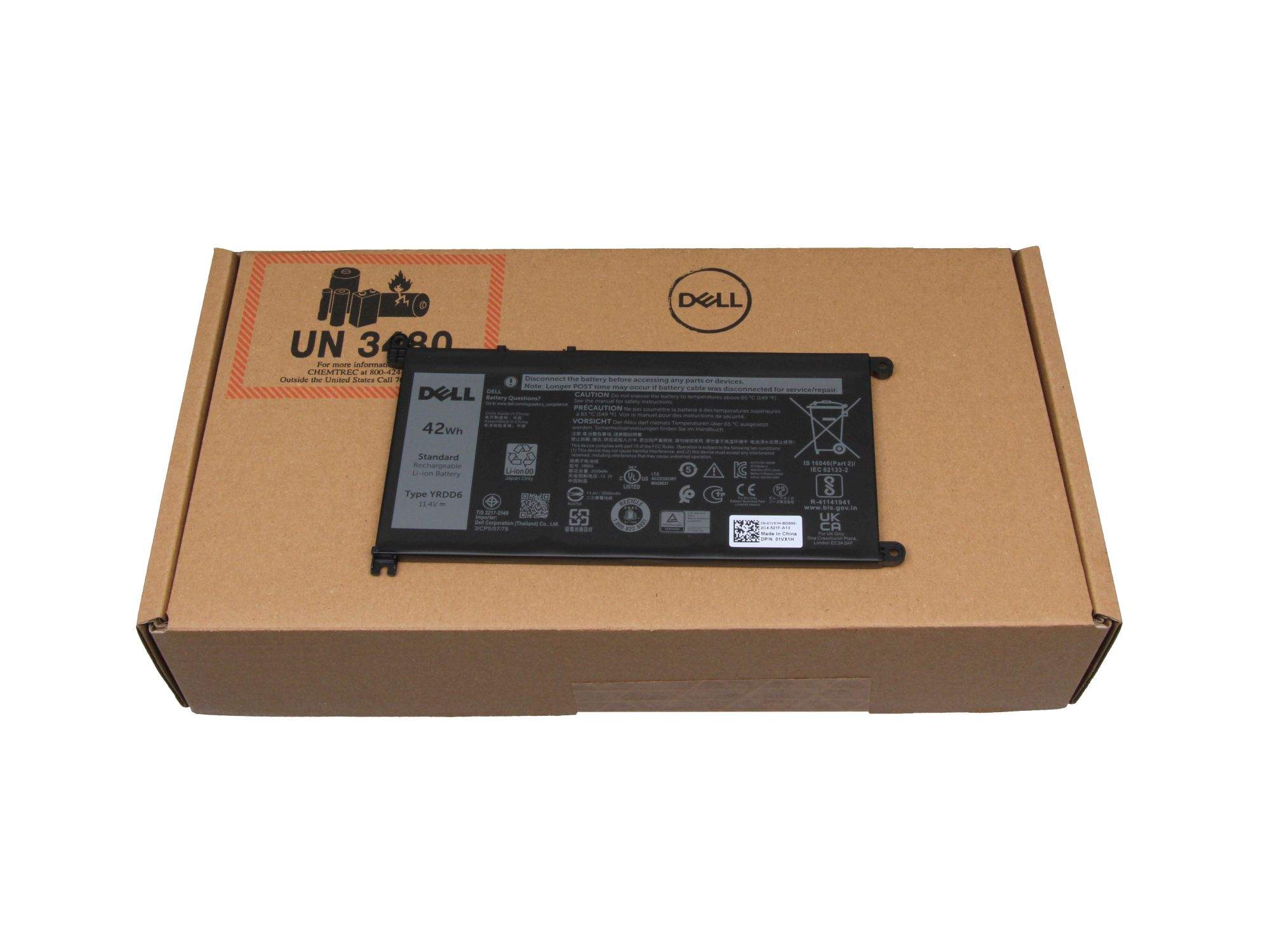 DELL Battery, 42WHR, 3 Cell,