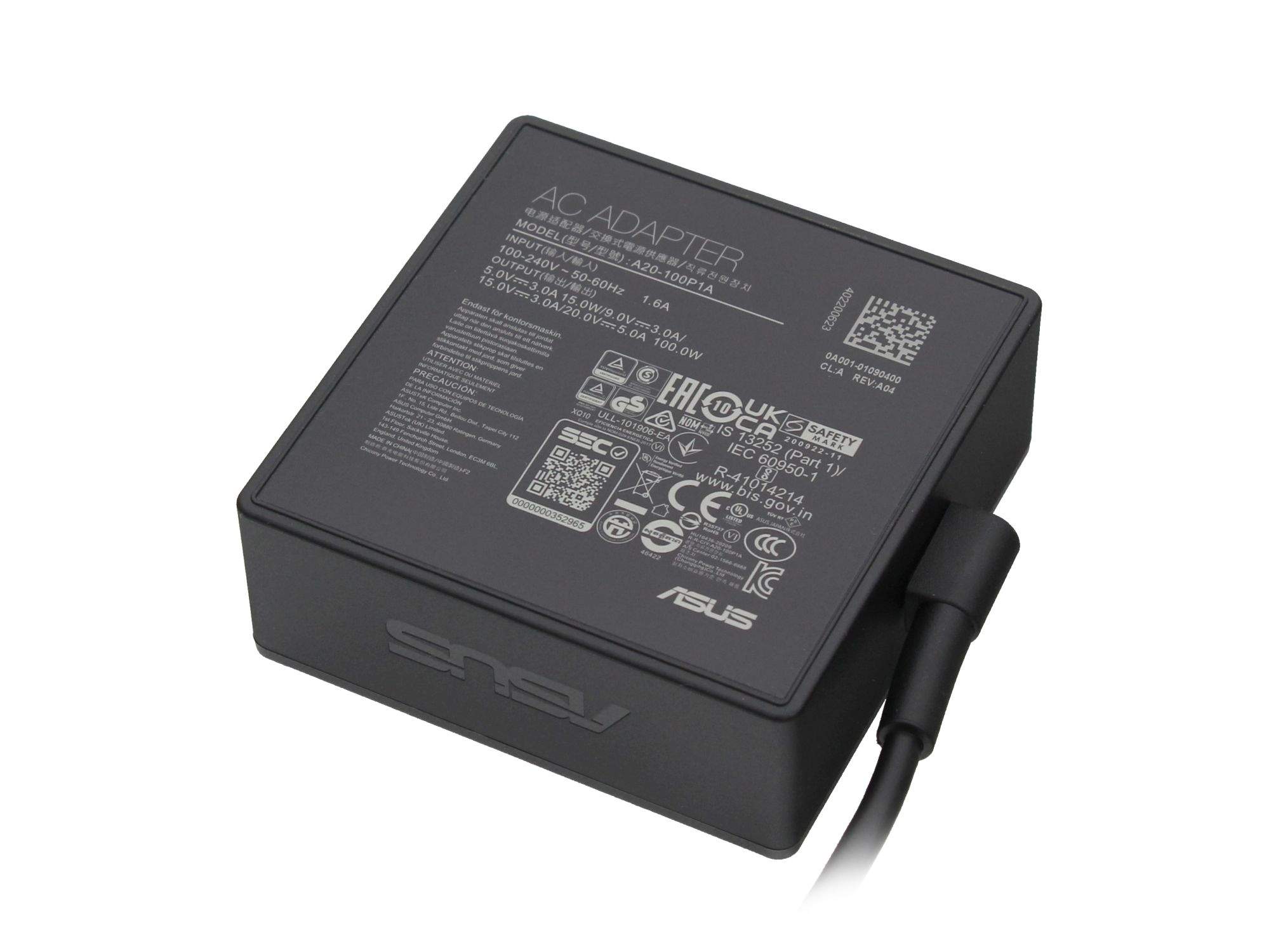 ASUS USB-C Netzteil 100 Watt für Asus ROG Zephyrus S17 GX703HS Serie