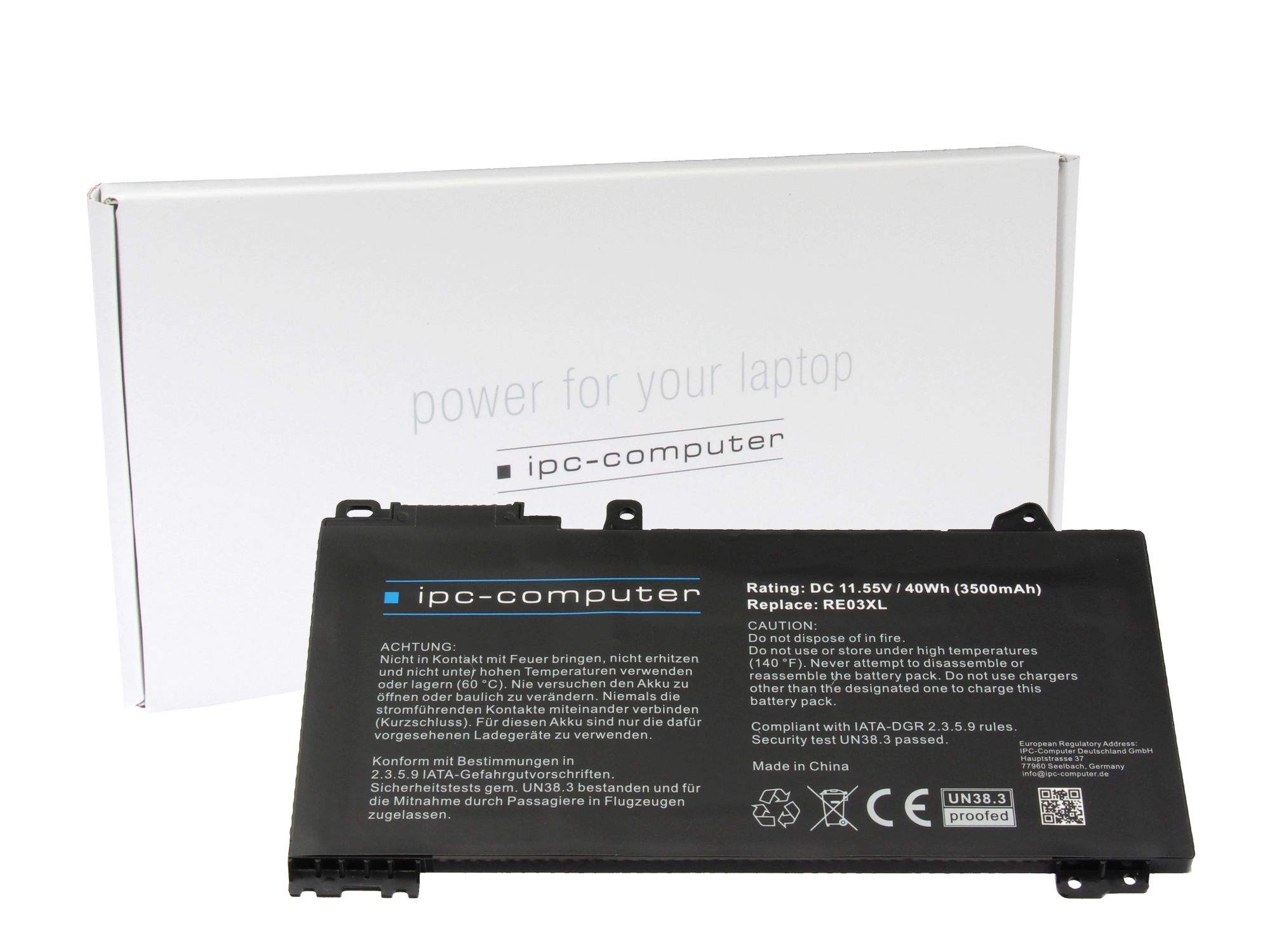 HP IPC-Computer Akku 39Wh für HP ProBook 440 G7 Serie