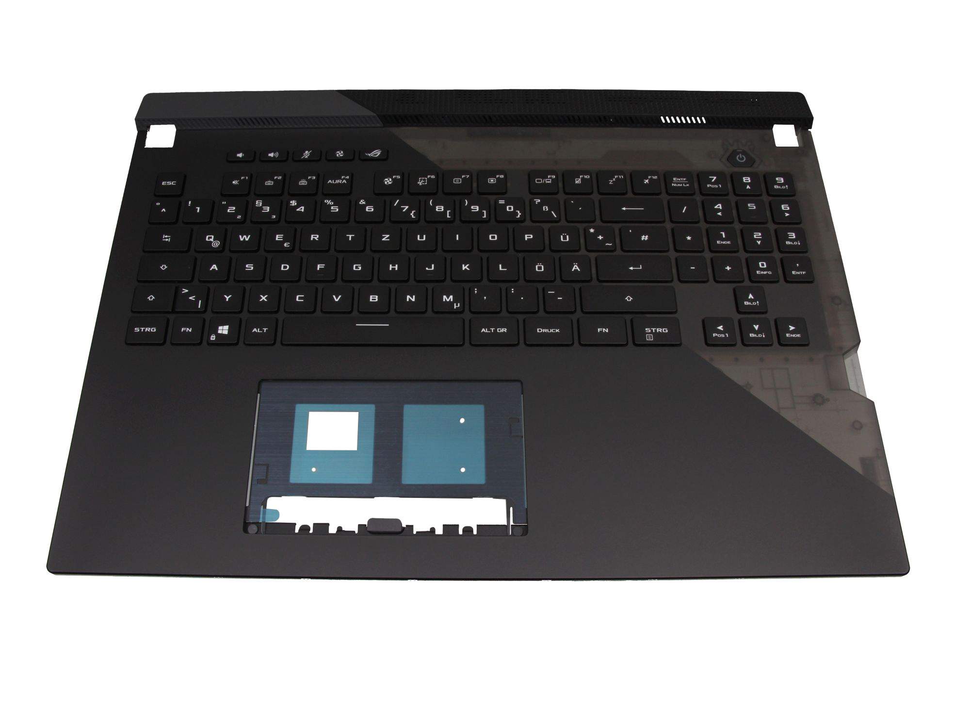 ASUS 90NR0591-R31GE0 Tastatur inkl. Topcase DE (deutsch) schwarz/schwarz mit Backlight