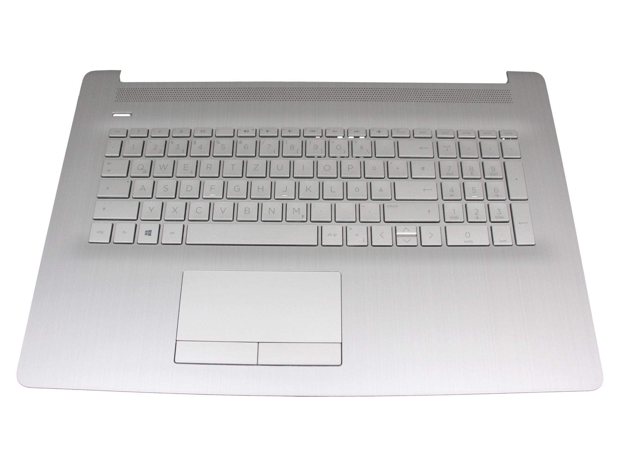 HP Tastatur inkl. Topcase DE (deutsch) silber/silber (DVD) für HP 17-ca3000